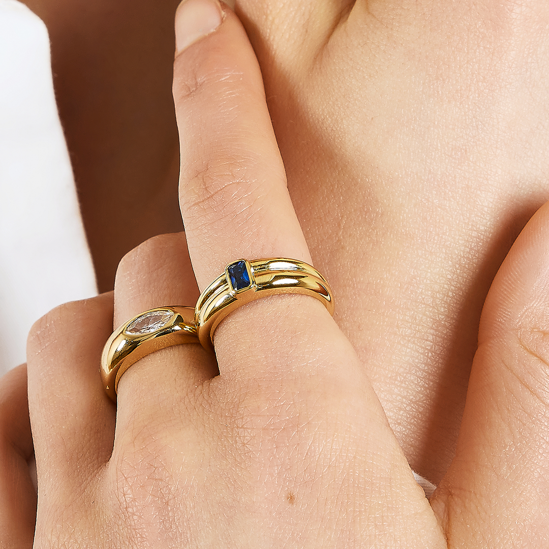 Royal Engagement Ring for Women - 14K Gold Diamond Wedding Band - Perfect for Proposals, Anniversaries & Special Occasions