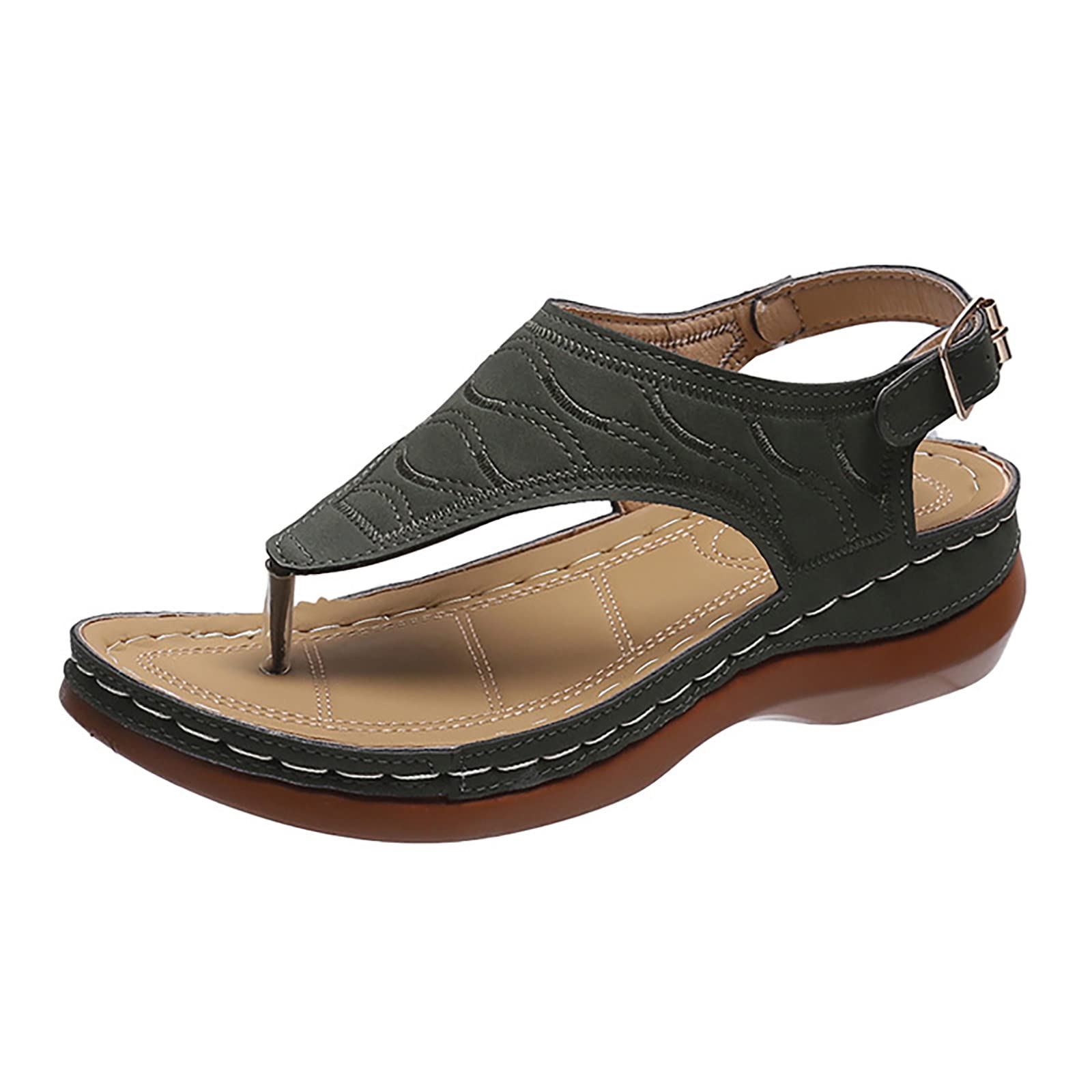 Women's Orthopedic Sandals with Arch Support - Comfortable Summer Casual Orthotic Flip Flops for Plantar Fasciitis Relief - Perfect for Beach, Walking & Travel