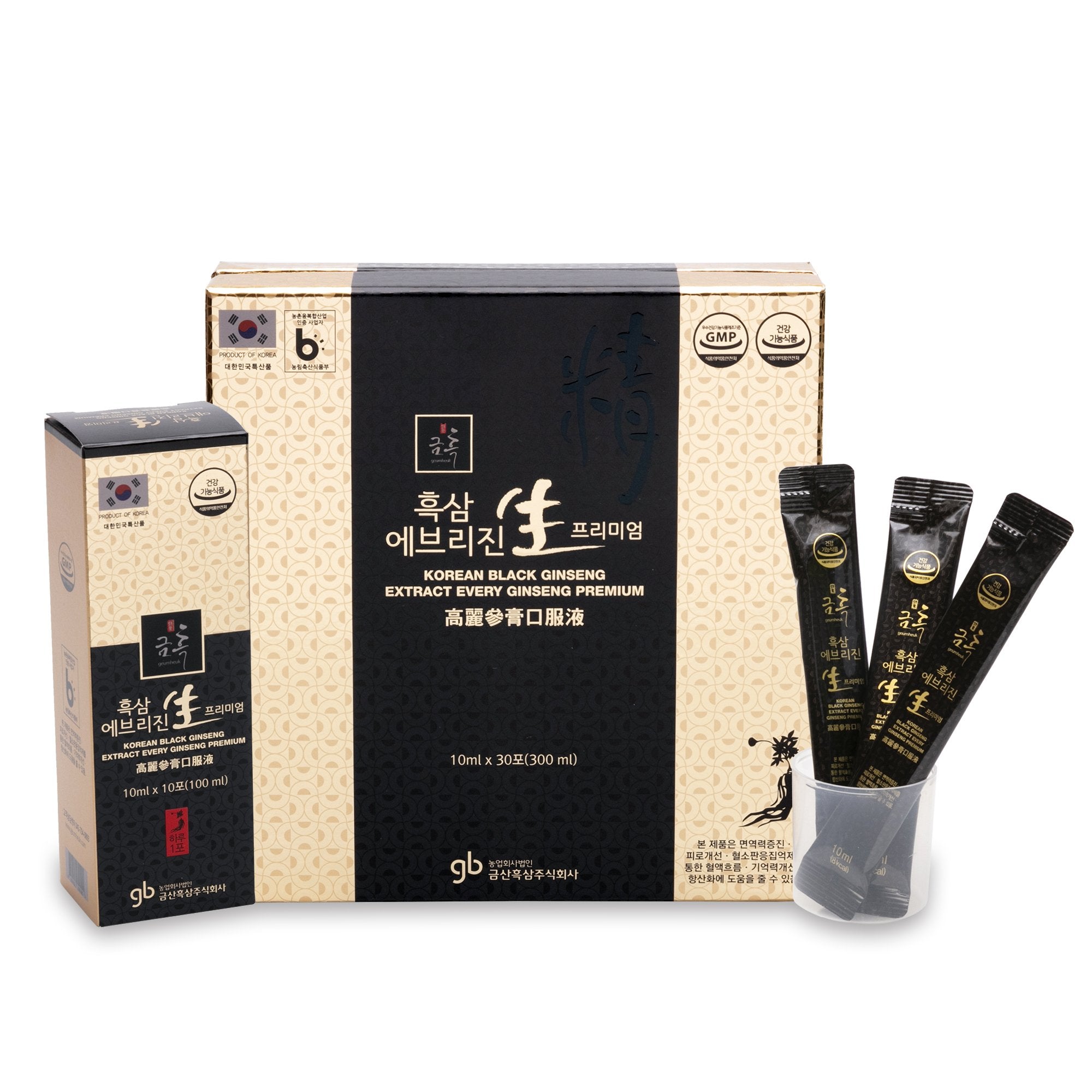 Premium Korean Black Ginseng Extract 3000mg per Serving - EveryGin for Energy, Immunity & Stress Relief - Ideal for Daily Wellness & Active Lifestyles