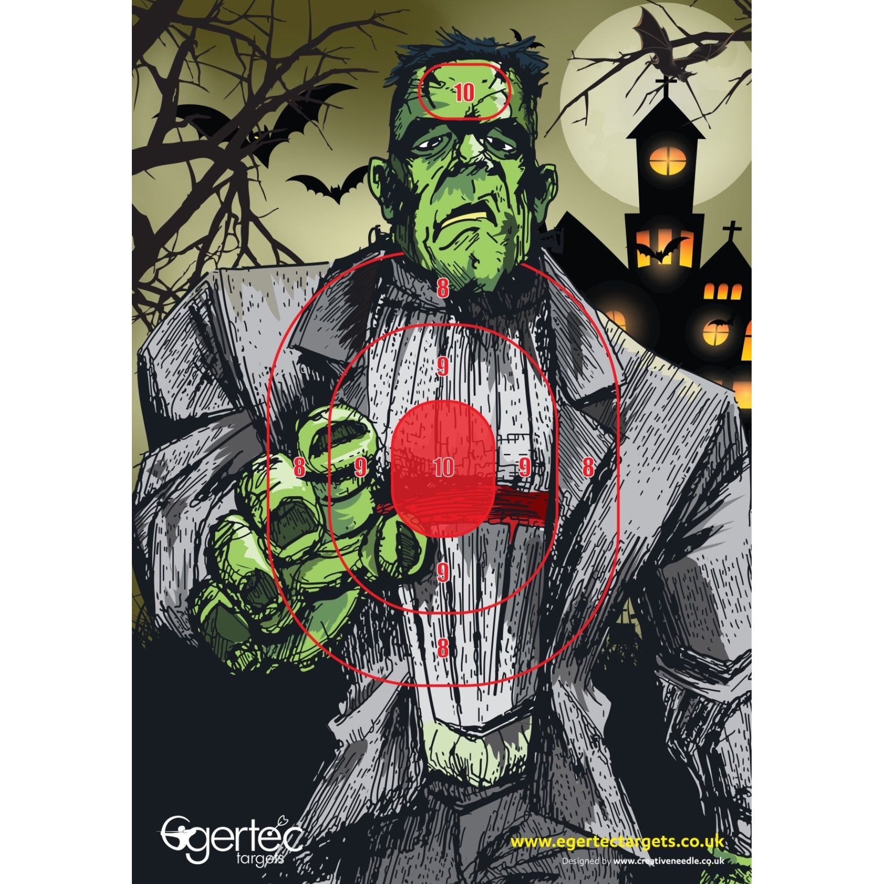Halloween Target Faces - Scary & Fun Masks for Trick or Treating, Cosplay & Halloween Parties
