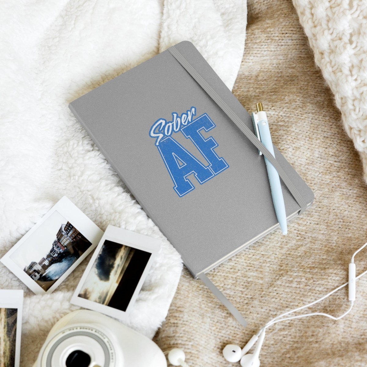Sober AF Inspirational Journal - Motivational Recovery Notebook for Sobriety & Addiction Recovery - Perfect for AA Meetings, Therapy & Self-Reflection