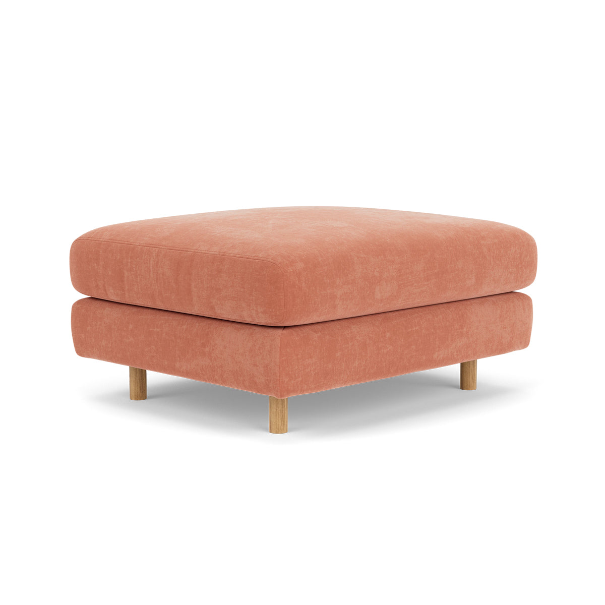 Dylan Fabric Ottoman - Soft and Stylish Footrest, Storage Bench, Living Room Accent Piece - Perfect for Small Spaces, Bedroom, or Lounge Area