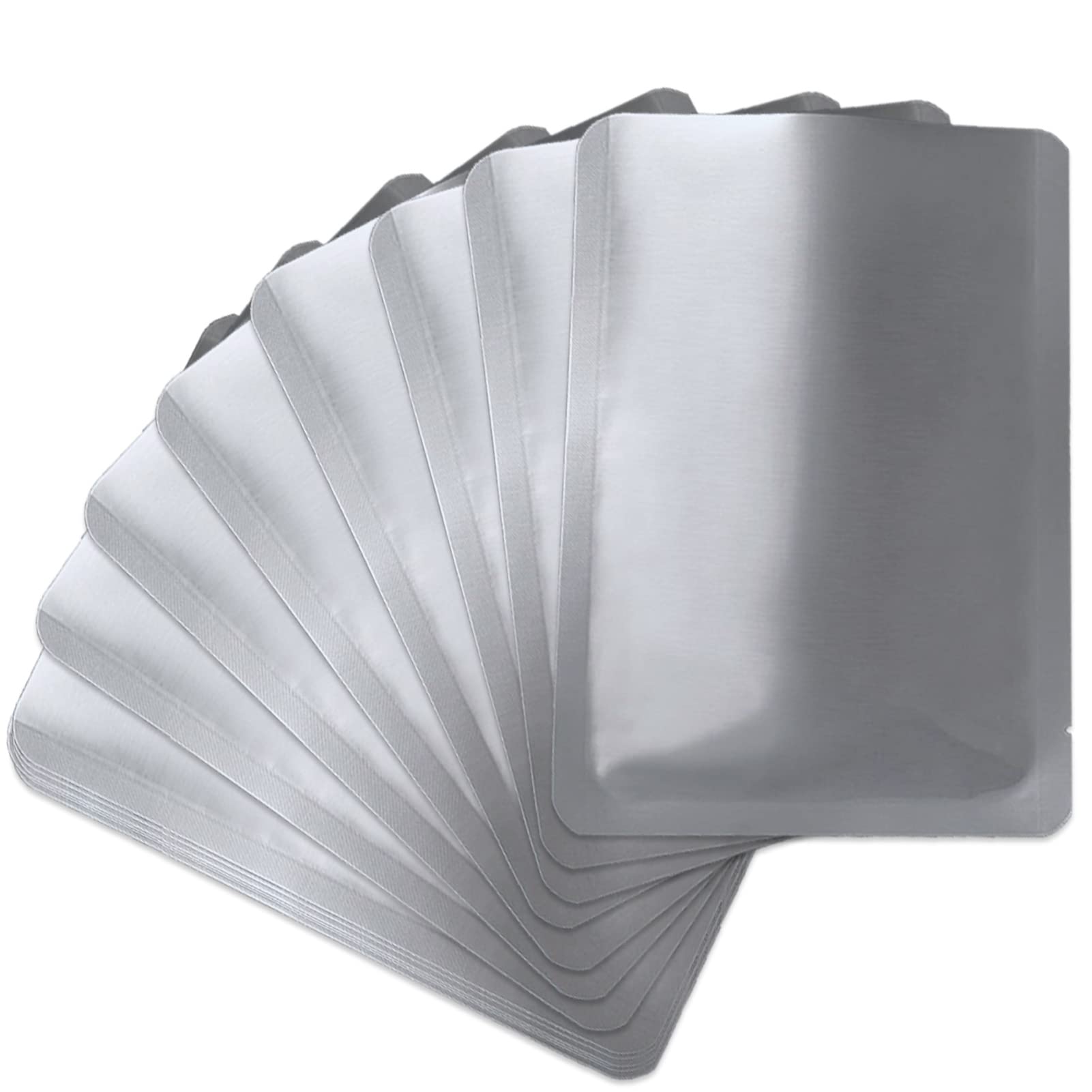 50 PCS Heat Sealable Mylar Bags for Food Storage - Airtight, Moisture-Proof Bags for Coffee Beans, Tea, Grains, Nuts & More (6.3