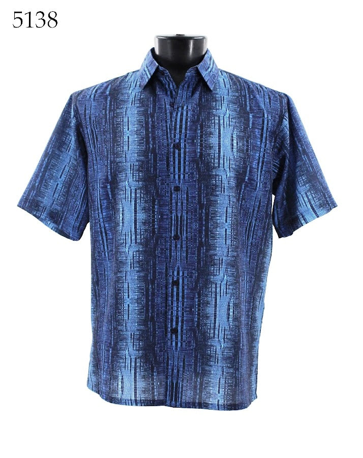 Bassiri Men's Casual Short Sleeve Shirt 5138 - Comfortable Breathable Summer T-Shirt for Outdoor Activities, Travel & Daily Wear
