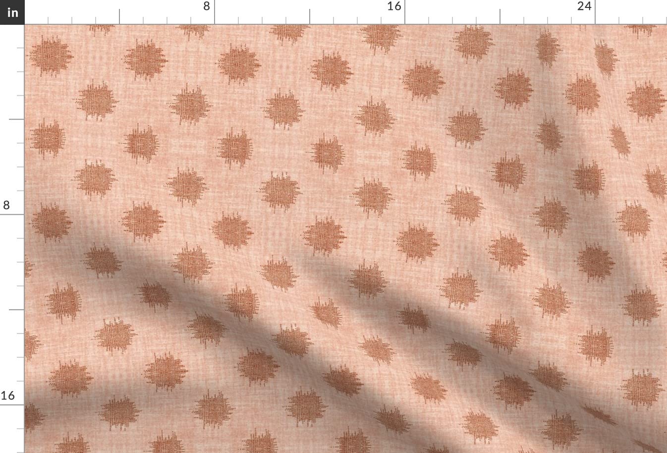 Polka Dot Pink Modern Printed Minky Fabric Fat Quarter by Spoonflower - Soft & Plush for Baby Blankets, Quilt Backing, Plush Toys & DIY Sewing Projects