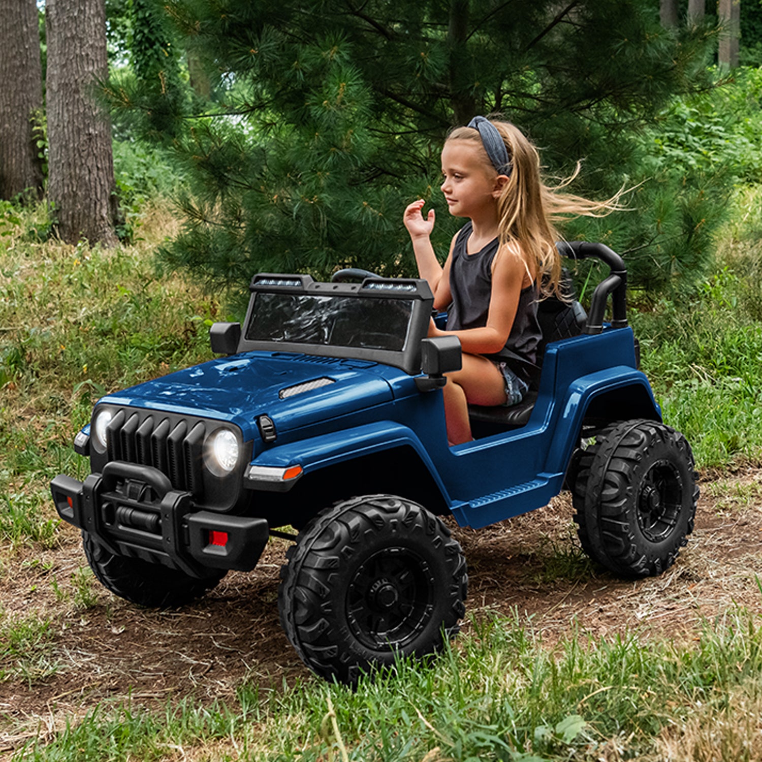 Safara Ride On Car for Kids - 12V Electric Battery Powered Toy Vehicle with Remote Control - Perfect for Outdoor Play, Birthday Gifts & Backyard Fun