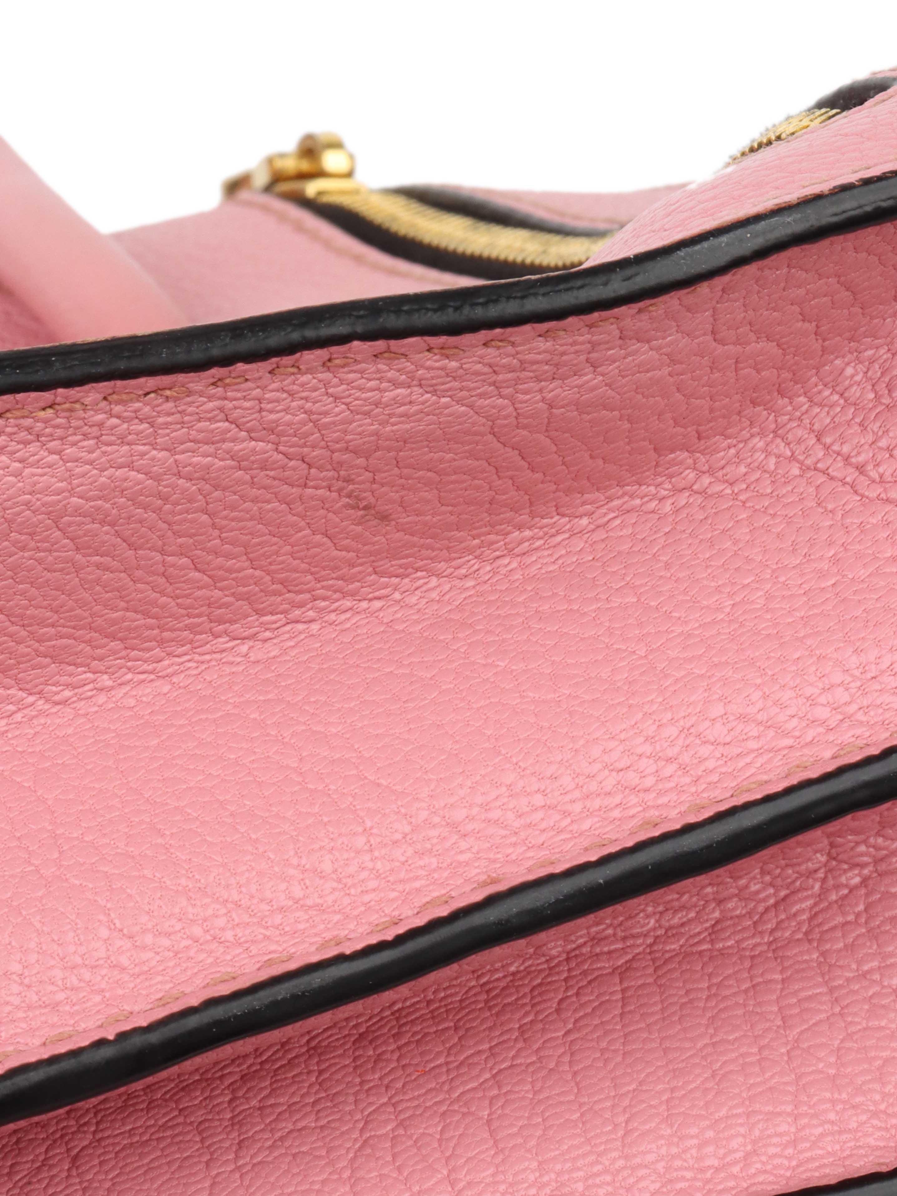 Miu Miu Pink Leather Tote Shoulder Bag for Women - Fashionable Designer Handbag for Work, Travel & Everyday Use