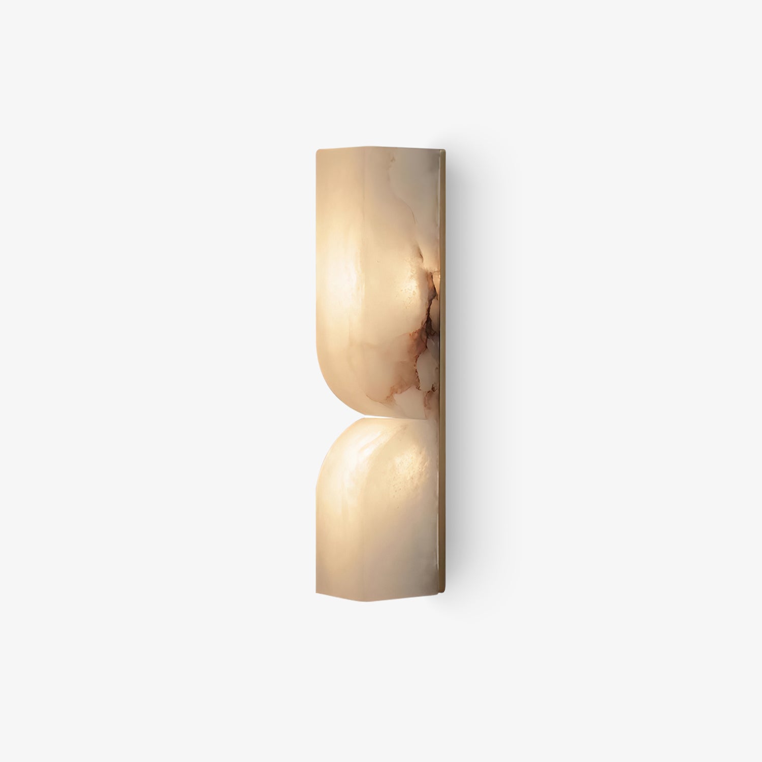 Alabaster Plug-in Wall Sconce Light - Modern Plug in Wall Lamp for Bedroom, Living Room & Hallway Lighting - Elegant Plug-in Sconce for Home Decor