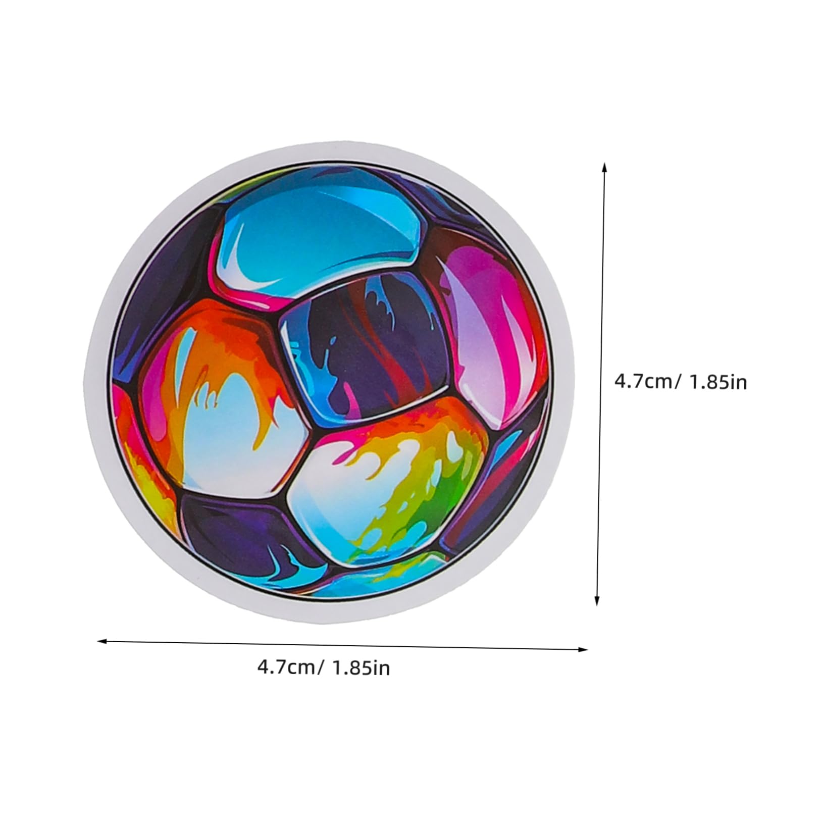 FOYTOKI 250 Pcs Football Stickers - Premium Soccer Ball Decals for Scrapbooking, DIY Crafts, Water Bottles & Laptop Decoration - Fun Sports Themed Stickers for Kids & Fans