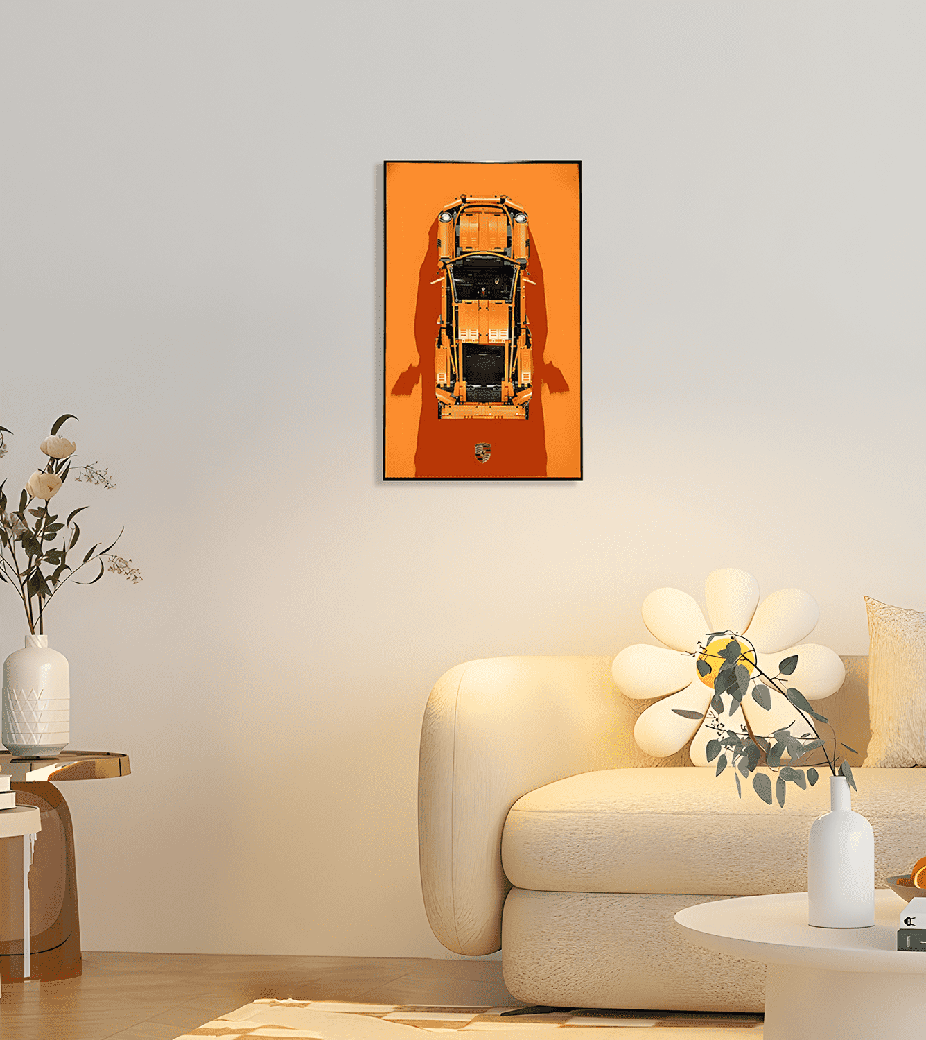 LEGO Technic Car Display Frame - Wall Mounted Showcase for LEGO Models | Perfect for Home Decor, Office Display & Collector's Showcase