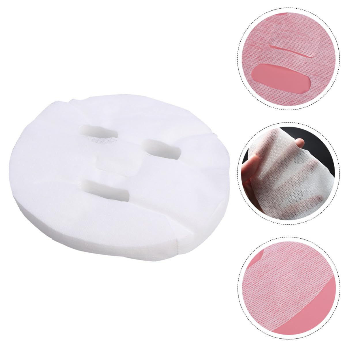 300pcs DIY Cotton Facial Mask Sheet Kit - Breathable Gauze Face Masks for Spa, Salon, Home & Travel - Hydrating & Skin Care Essentials