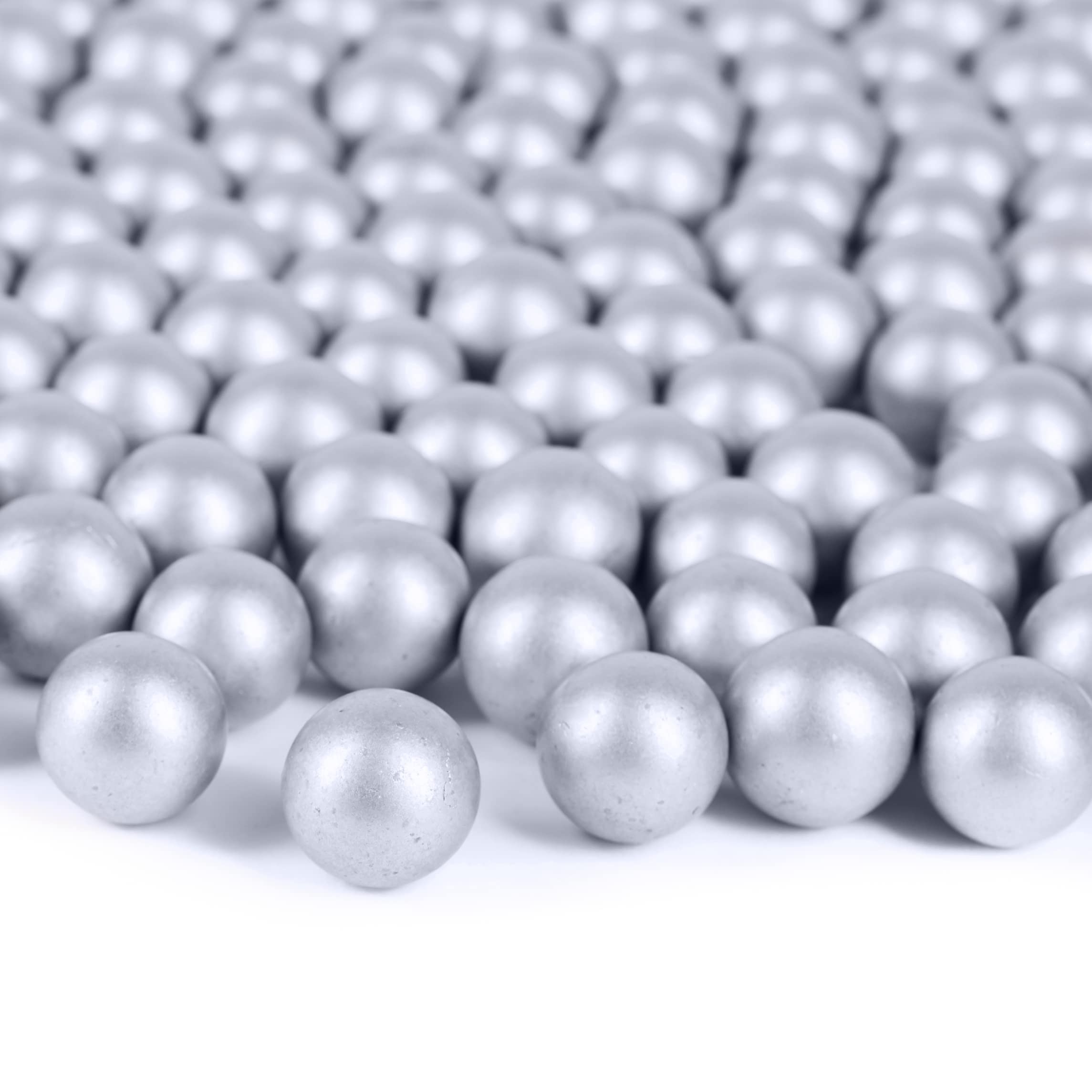 Galashield Silver Glass Marbles for Vases - 1lb Bulk Vase Fillers (80pcs) | Decorative Round Glass Beads for Home Decor, Wedding Centerpieces & Floral Arrangements