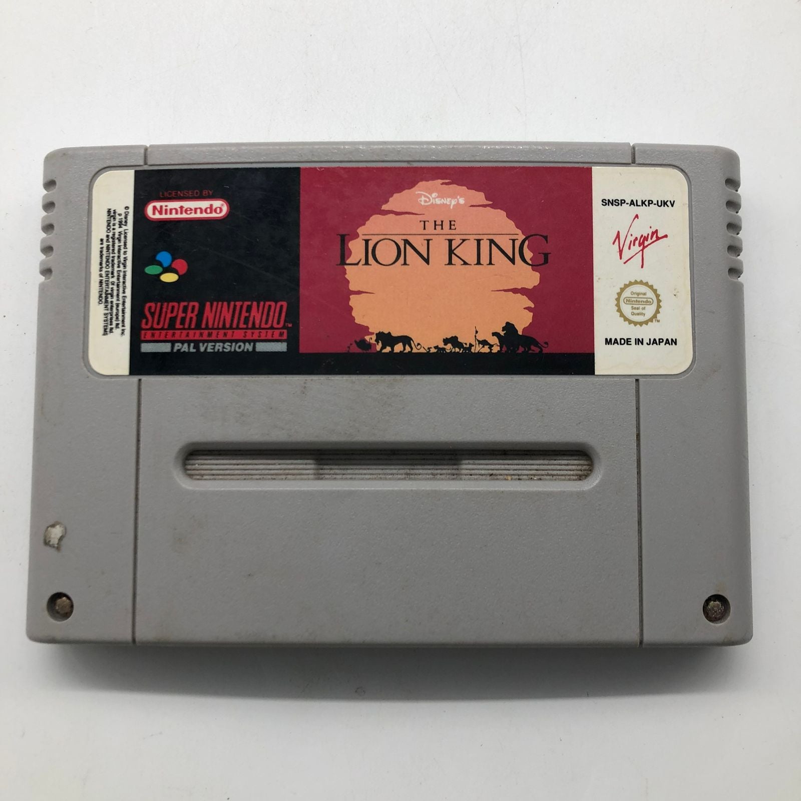 Disney The Lion King SNES Game Cartridge - Super Nintendo Entertainment System (SNES) Classic Retro Video Game - PAL Version - Perfect for Collectors & Retro Gaming Enthusiasts | Play at Home or Gaming Events