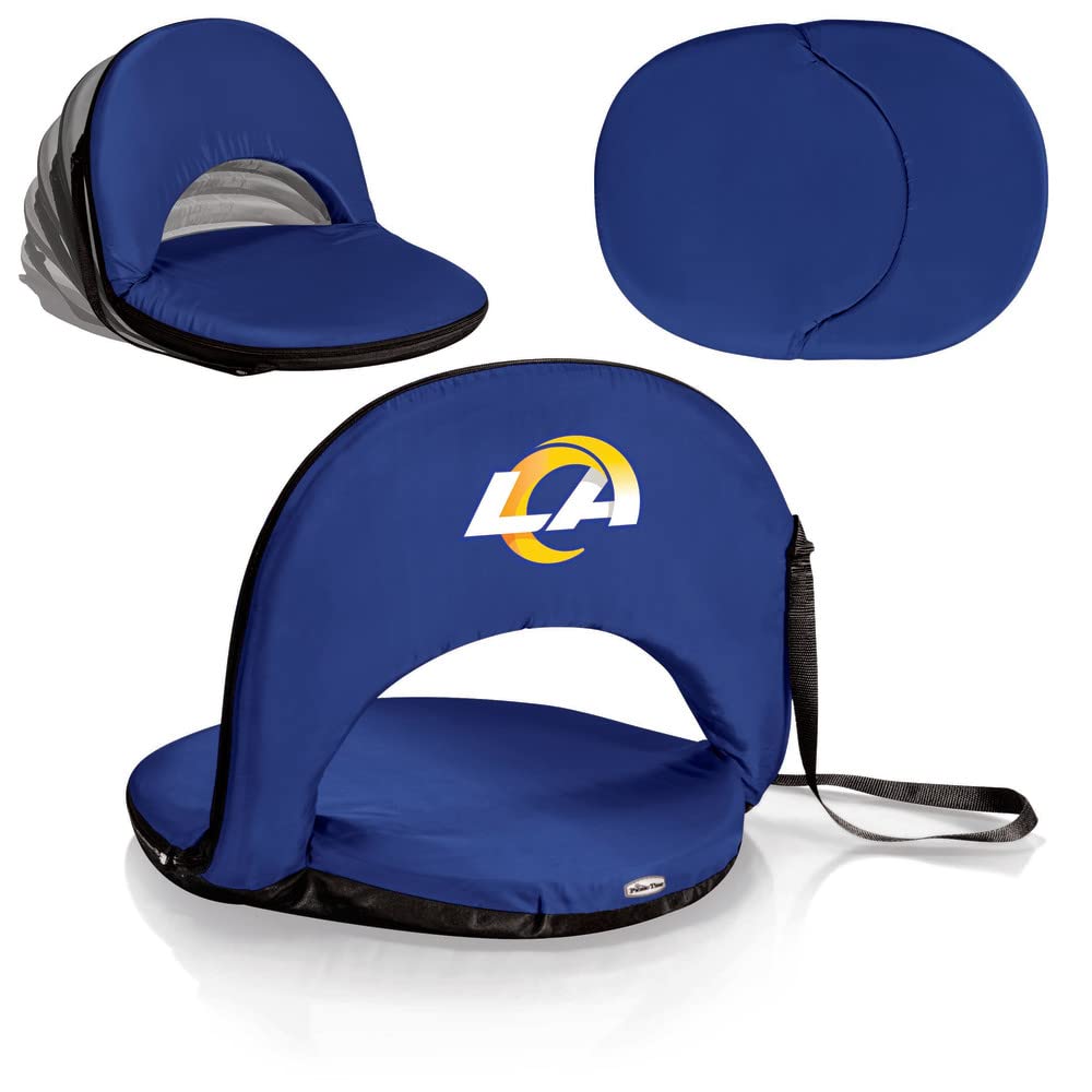 PICNIC TIME Navy Denver Broncos Oniva Stadium Seat - Portable Stadium Cushion for Football Games, Tailgating, Outdoor Events & Sports Matches