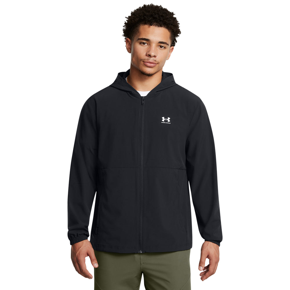 Men's Under Armour Vibe Woven Windbreaker Jacket - Lightweight Water-Resistant Running Jacket for Outdoor Sports & Active Lifestyle