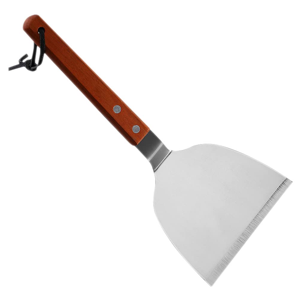 DOITOOL Stainless Steel Griddle Spatula - Pancake Pizza Flipper with Plastic Handle - Heavy Duty Scraper for Grills, Flat Tops & Cooking - Perfect for Breakfast, BBQ & Kitchen Use