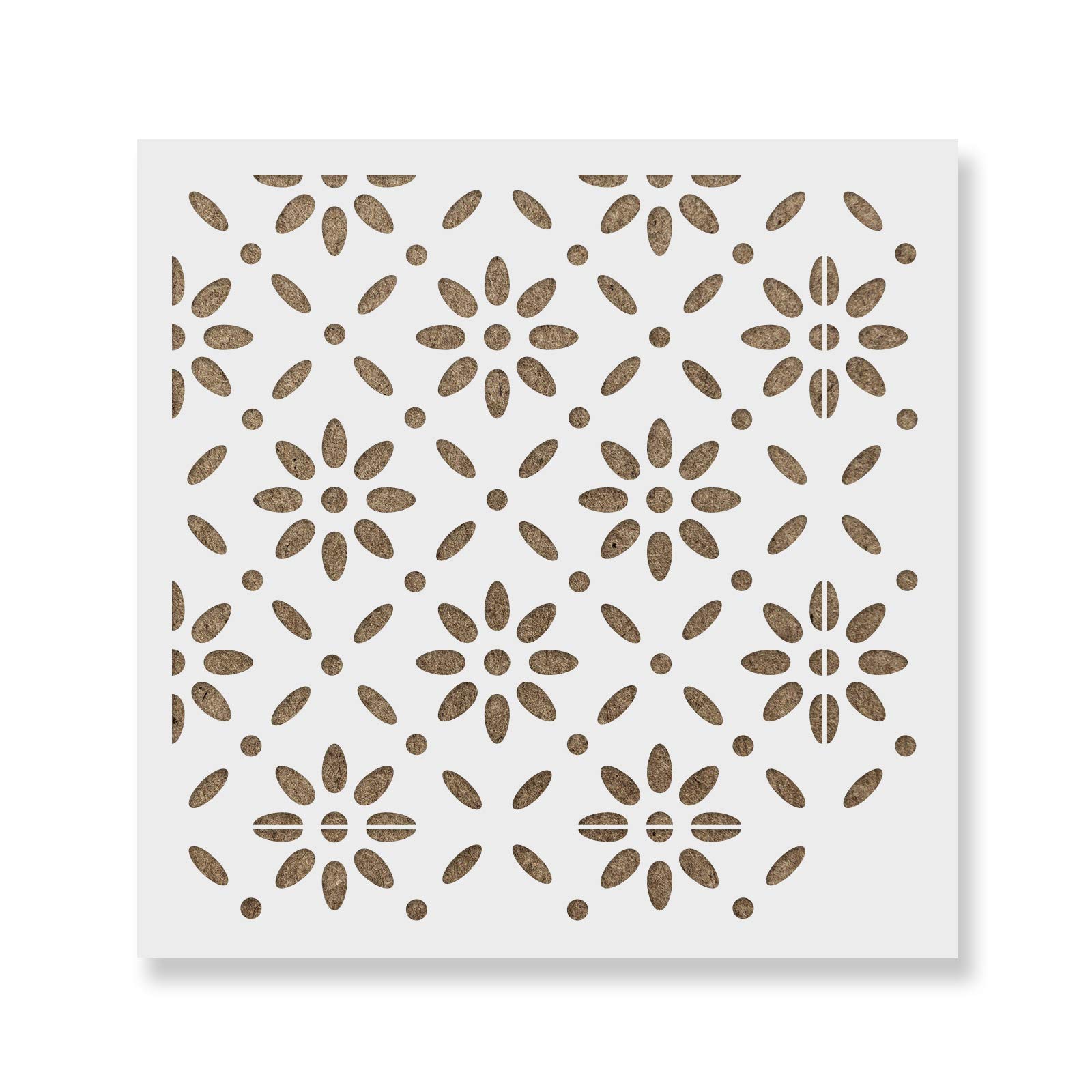 Bjorn Tile Stencil - Reusable DIY Floor & Wall Stencils for Kitchen, Bathroom, Backsplash - Large Decorative Painting Templates for Concrete, Wood, Ceramic Tiles - Perfect for Home Renovation & Crafts Projects