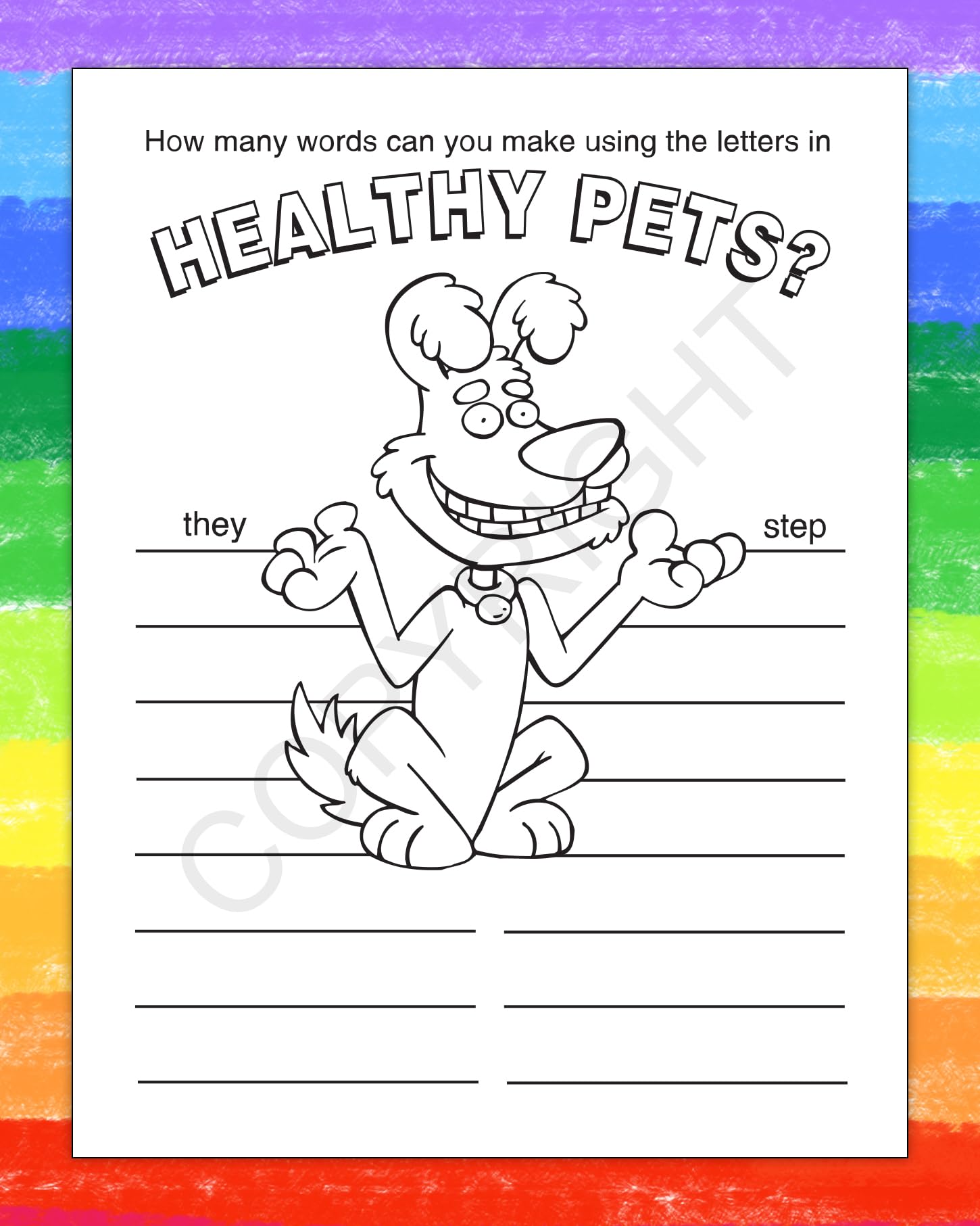 ZOCO Custom Kids Coloring Books - 250 Bulk Pack Without Crayons | Veterinary Coloring Activities for Children | Fun Educational Gifts for Kids, Birthday Parties & Veterinary Clinic Waiting Rooms