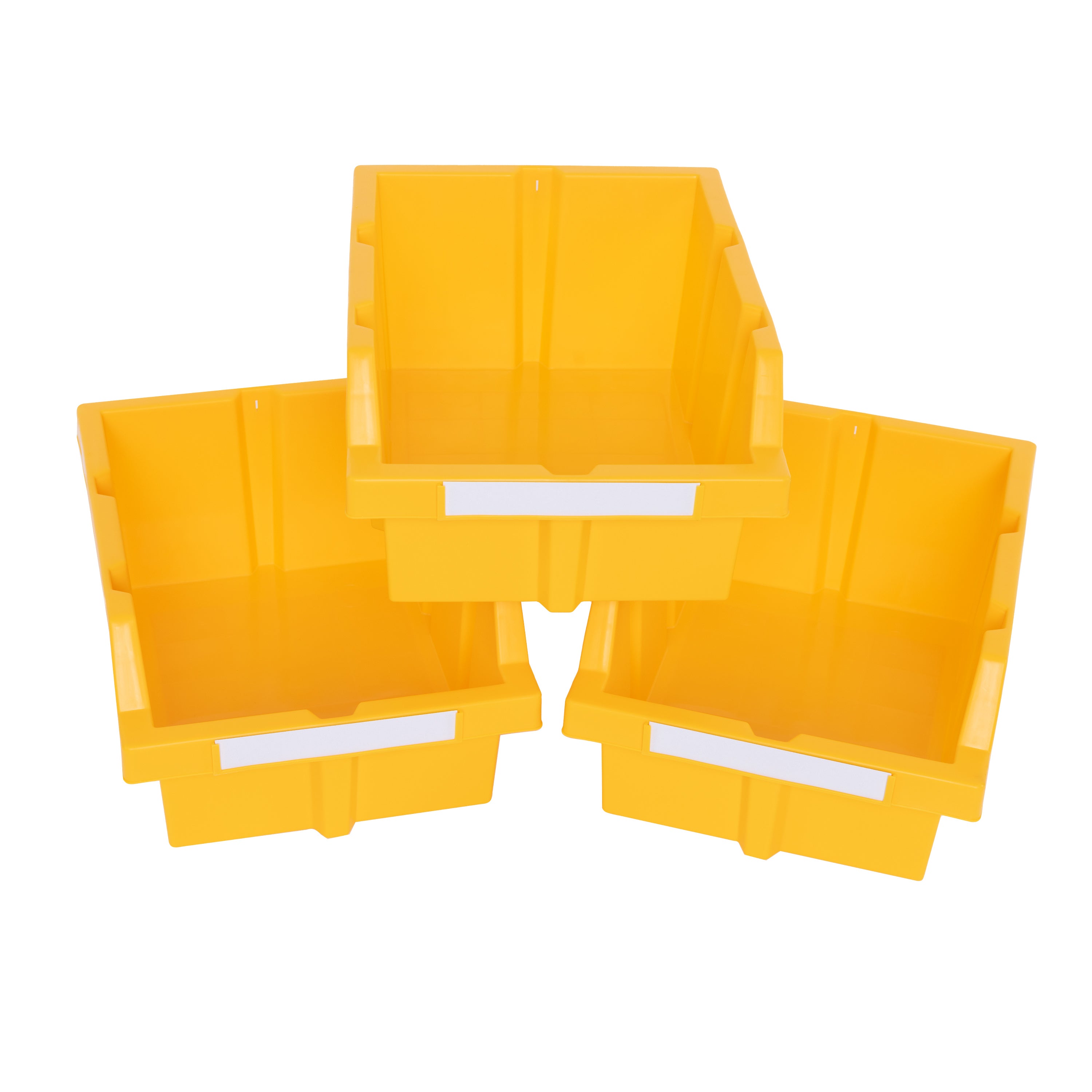 Commercial Yellow Bins & Dividers for Warehouse Organization - Heavy Duty Storage Solutions for Retail Shelving & Industrial Racks