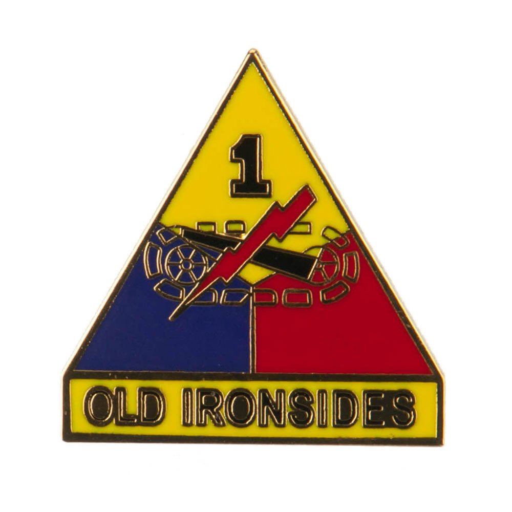 US Army Cloisonne Military Pins - 1st Division Collectible Badges for Veterans & Enthusiasts | Perfect for Uniforms, Shadow Boxes & Memorabilia Displays