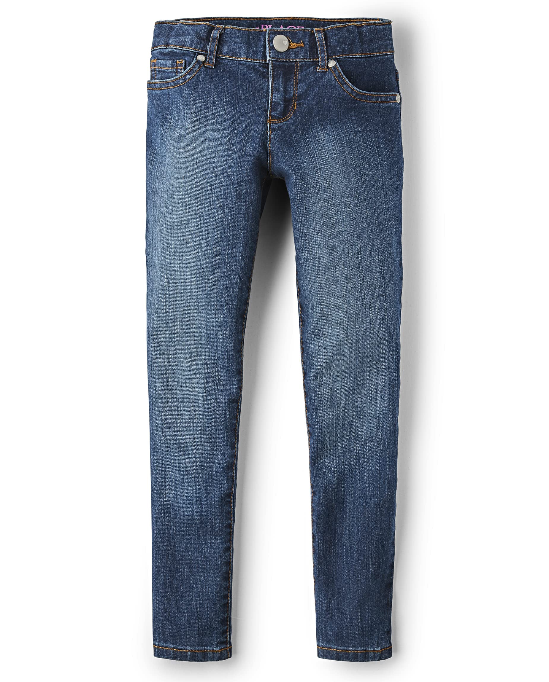 The Children's Place Girls' Super Skinny Jeans - Stretch Denim Pants for Kids | Trendy & Comfortable | Perfect for School, Playdates & Everyday Wear