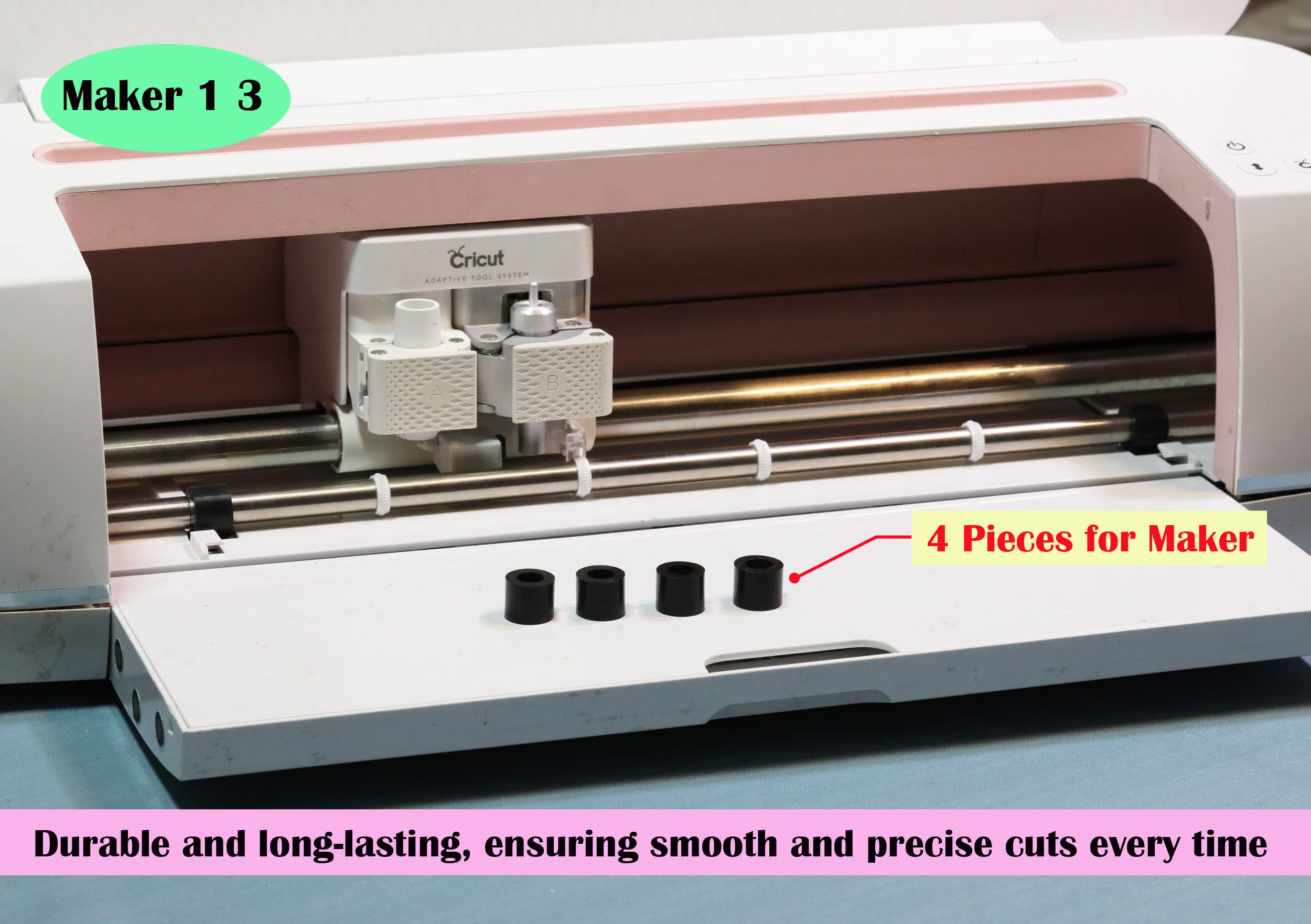 Replacement Rubber Roller for Cricut Maker 3, Maker & Explore Air 2 - Compatible with 1 Series - Perfect for DIY Crafts, Vinyl Cutting, and Scrapbooking Projects