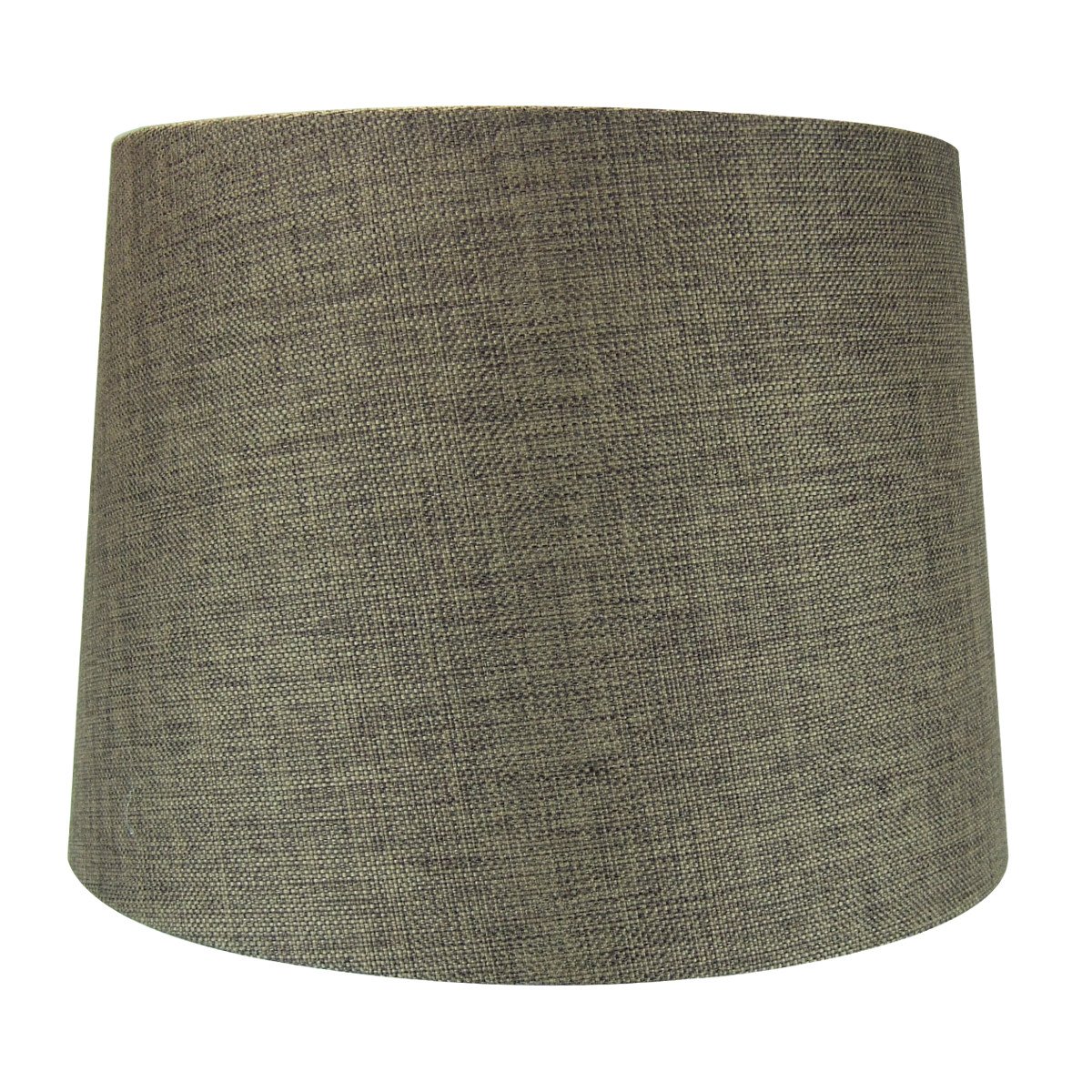 HomeConcept 2-Light Plug-in Swag Pendant with Diffuser - 14 Inch Chocolate Burlap Shade & White Cord - Perfect for Kitchen Island, Dining Room or Bedroom Lighting