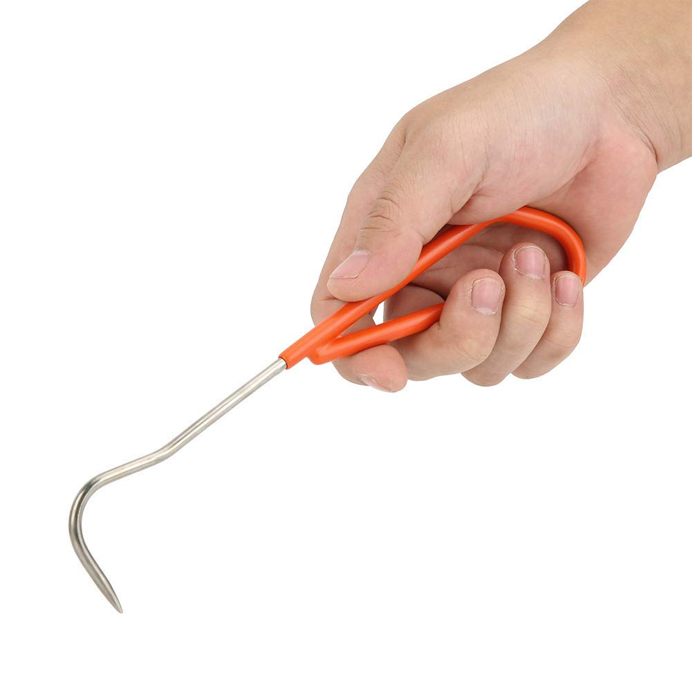 Sturdy Manganese Steel Claw Hook - Wooden Handle Gardening & Bonsai Tool for Digging and Planting