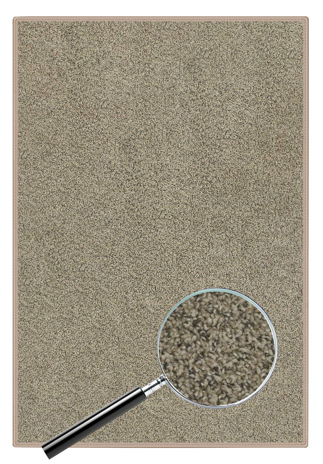 Speckled Fawn Soft & Cozy Solution-Dyed Polyester Area Rug 8'x12' - Non-Slip Living Room Carpet for Bedroom, Nursery & Home Decor