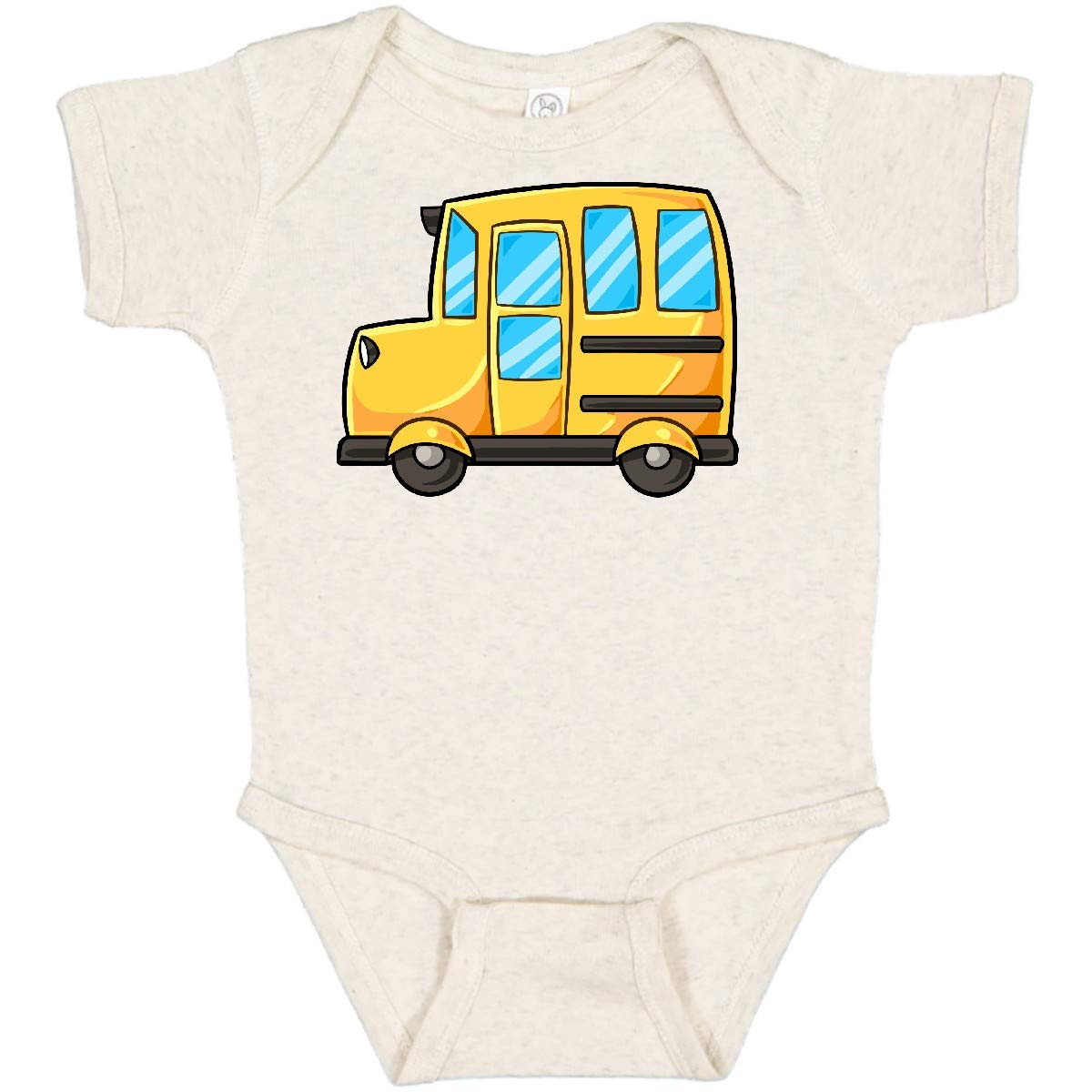 Inktastic Cute School Bus Baby Bodysuit - Soft Cotton Onesie for Infants & Toddlers - Perfect for First Day of School, Daycare & Family Outings