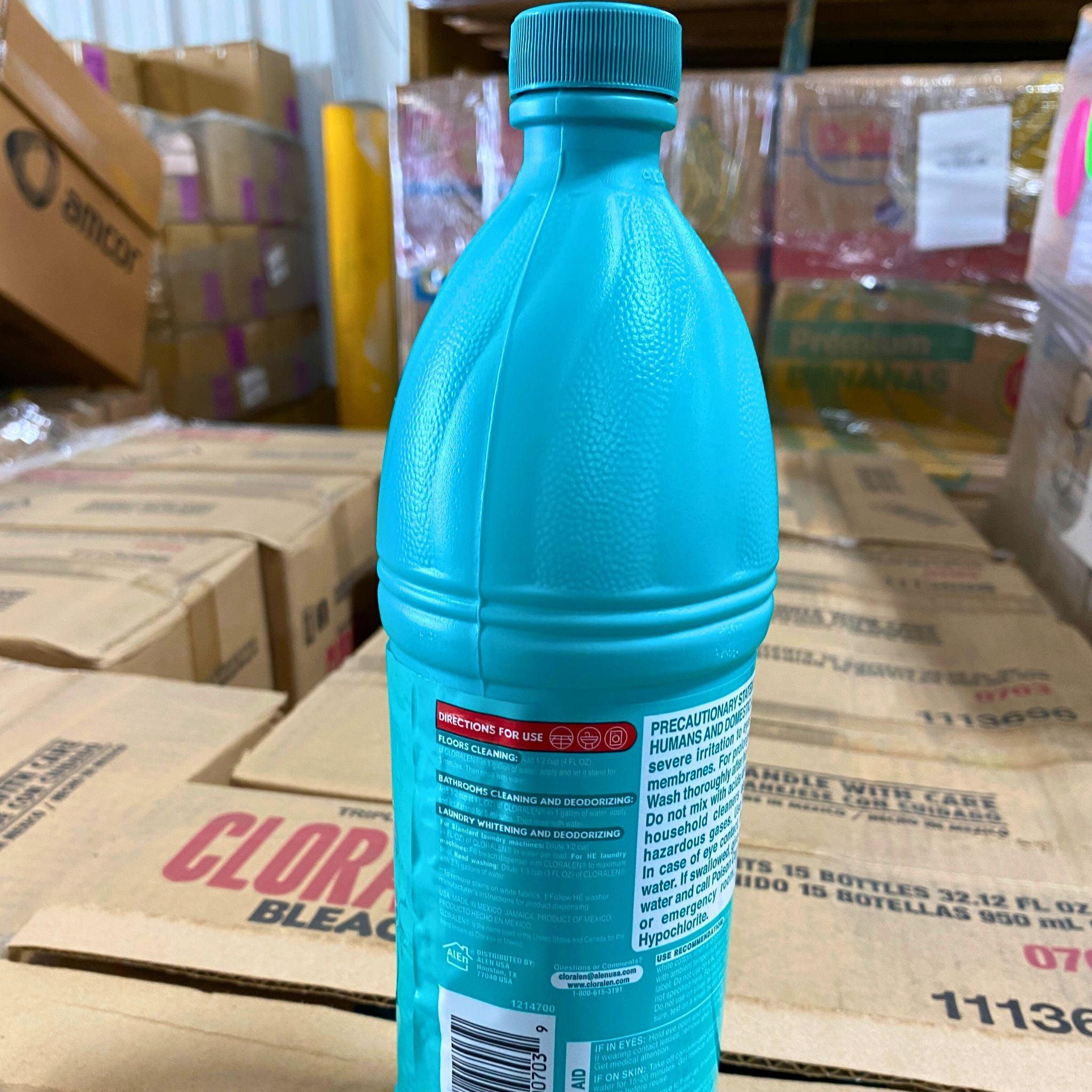 CLORALEN Disinfectant Cleaner (32 Fl Oz) - 300 Pcs Pallet - Ideal for Commercial Cleaning, Hospitals & Household Sanitizing