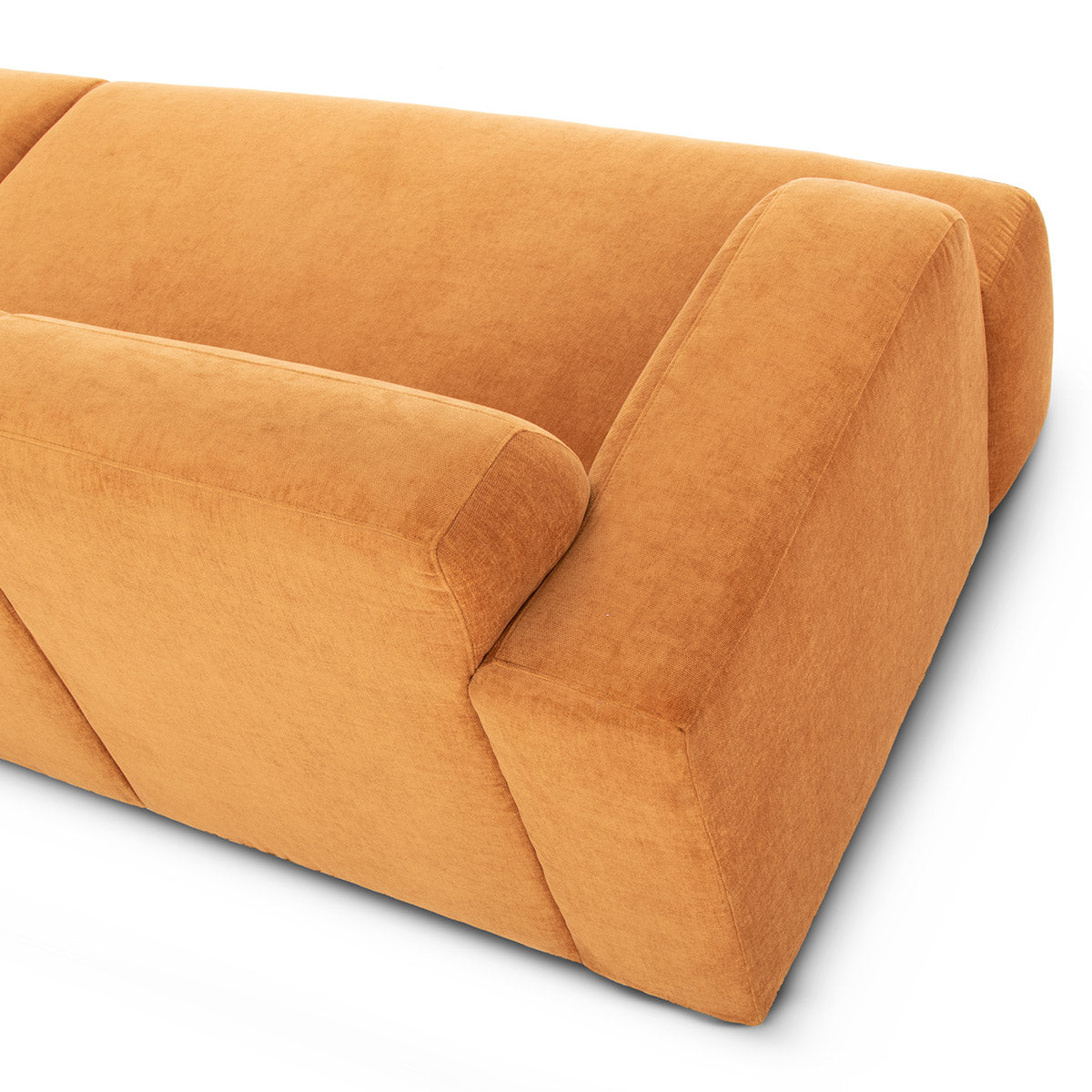 Brooklyn 3-Seater Sofa - Modern Fabric Couch for Living Room, Lounge & Family Room - Comfortable Sectional Sofa for Home Decor