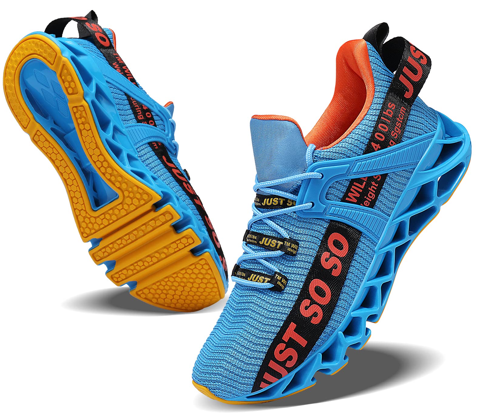 WONESION Men's Breathable Walking Shoes - Lightweight Tennis & Running Sneakers for Men - Fashion Blade Design - Perfect for Gym, Jogging, Outdoor Sports & Casual Wear