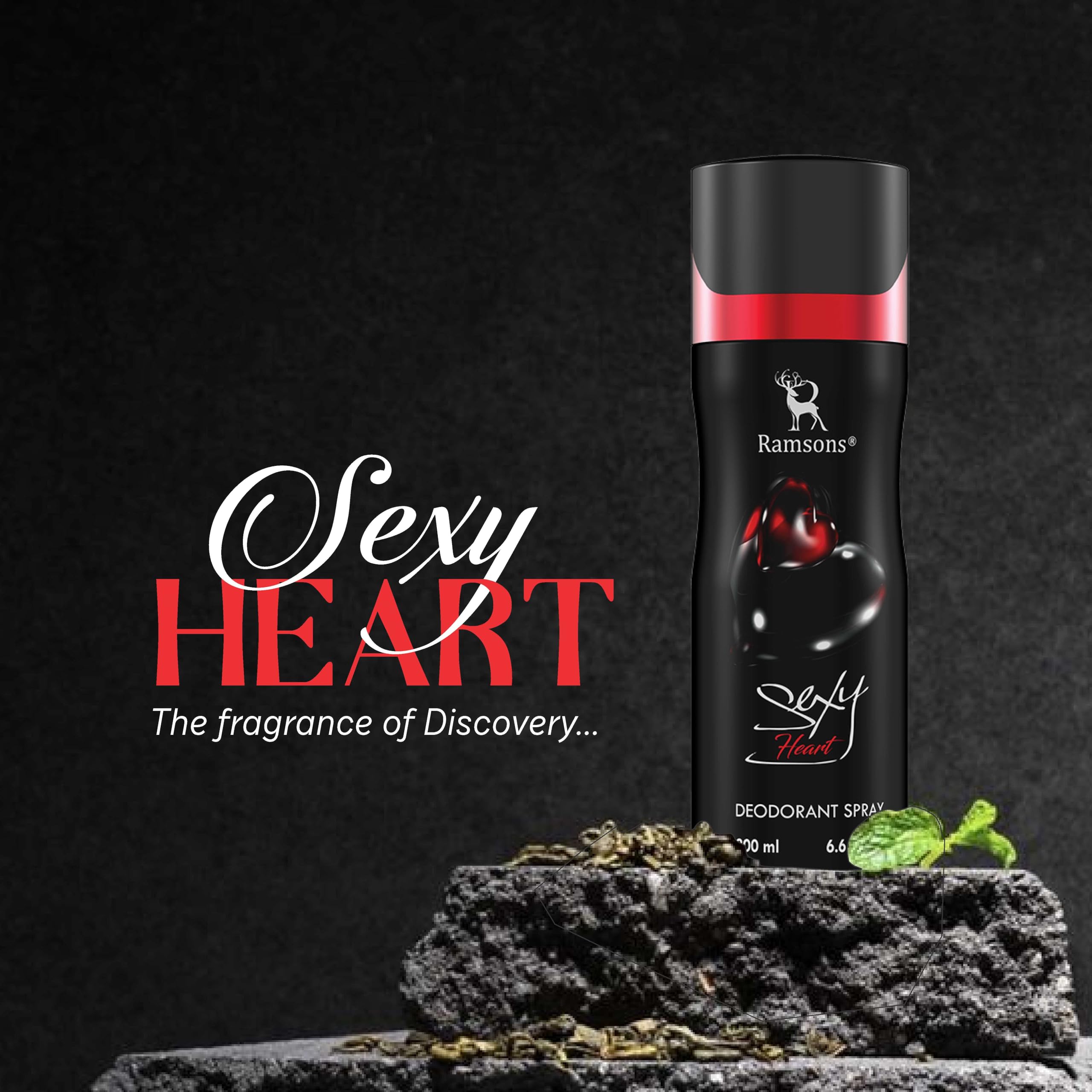 Ramsons Sexy Heart Perfume Body Spray for Women - 200ml Floral Fragrance Long Lasting Mist | Perfect for Date Night, Romantic Occasions & Everyday Wear