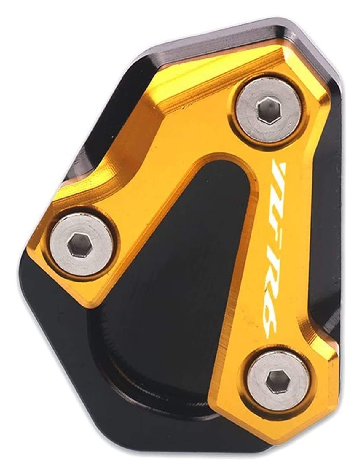 CNC Aluminum Motorcycle Kickstand Pad - Heavy Duty Side Stand Plate for Yamaha YZF R6 2006-2016 - Gold Anti-Slip Support Base - Perfect for Parking on Soft Ground & Hot Pavement Protection