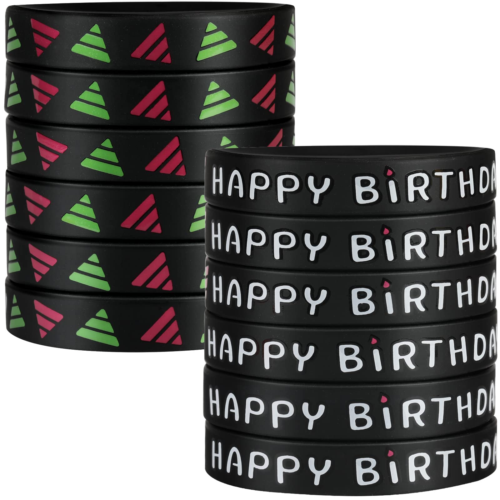 Colorful Silicone Rubber Wristbands for Kids & Adults - Stretchable Party Bracelets for Birthday Favors, Team Events, Fundraisers & Sports Activities