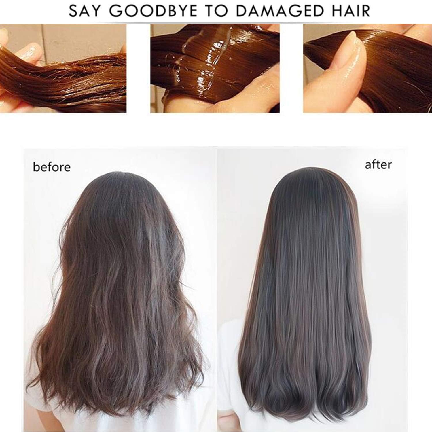 Karseell Collagen Hair Treatment 16.9 Oz (500ml) - Deep Repair Conditioner with Argan Oil & Keratin for Dry, Damaged, Curly, Bleached & All Hair Types - Salon-Quality Hair Mask for Hydration & Shine at Home