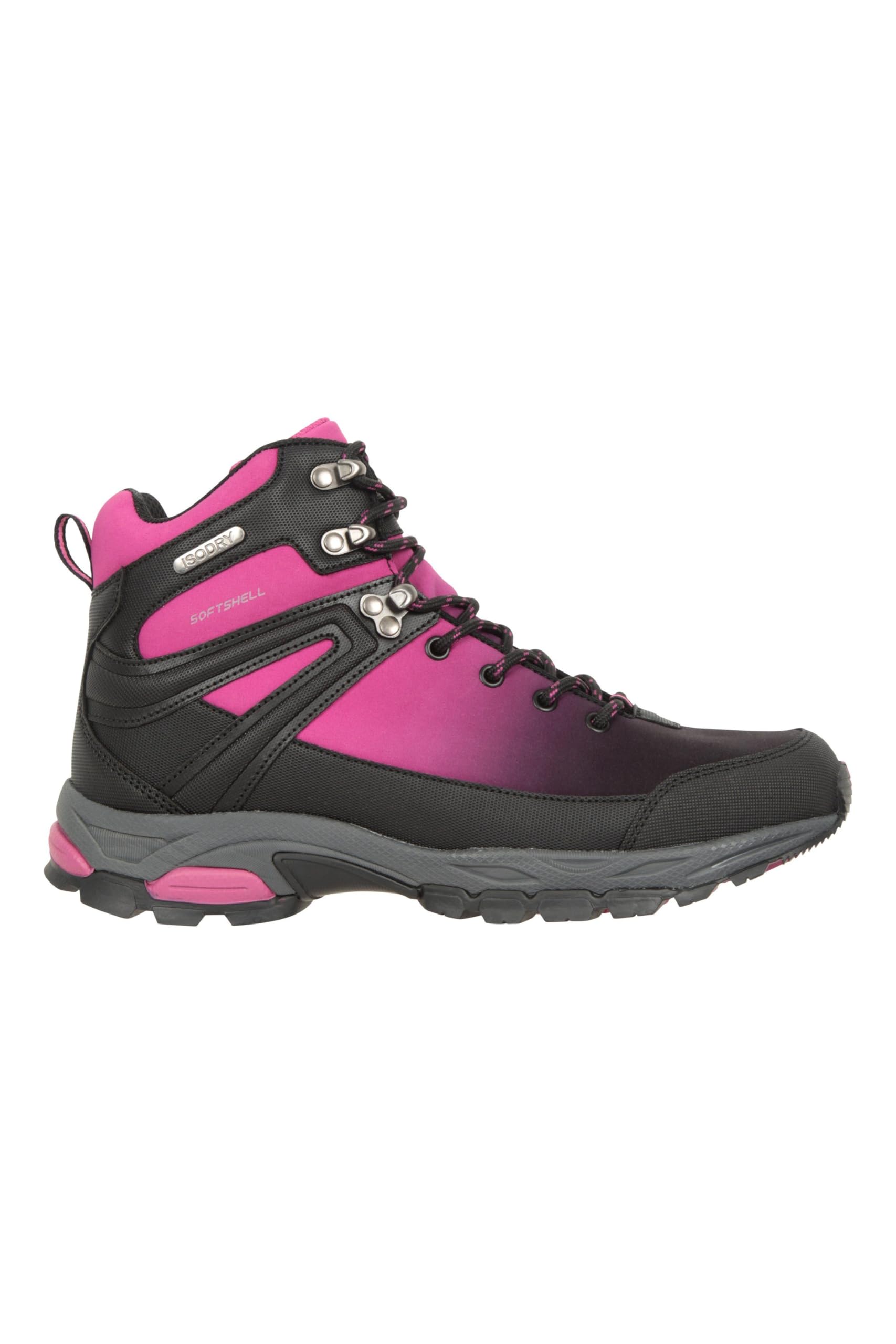 Mountain Warehouse Women's Shadow Waterproof Softshell Boots - Lightweight Hiking Shoes for Outdoor Adventures, Walking & Winter Weather