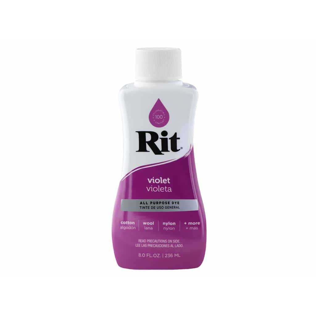 RIT All-Purpose Liquid Fabric Dye - 8 Fl. Oz (237ml) for Clothes, Shoes & Home Decor - Perfect for DIY Projects, Tie-Dye & Fabric Restoration