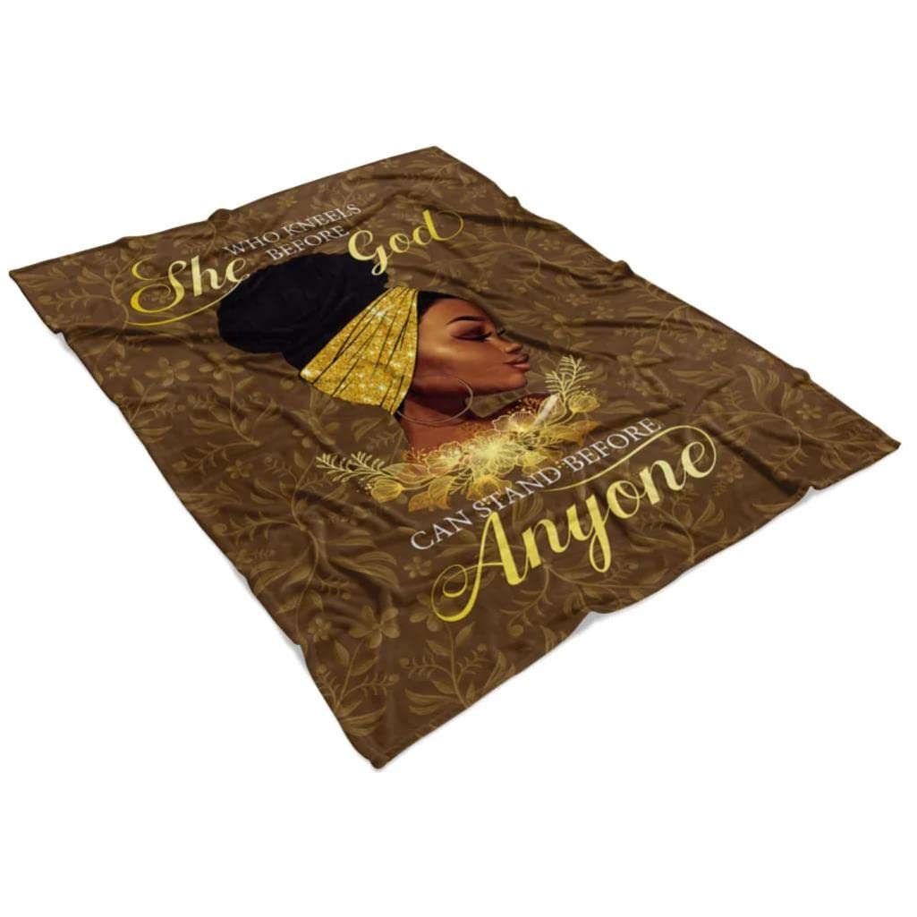 Christian Prayer Blanket with Bible Verse - Inspirational Religious Blanket for Women, Jesus & Lion Design - Perfect for Worship, Bible Study & Spiritual Comfort