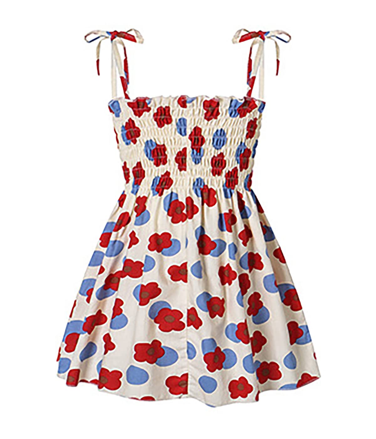 Toddler Baby Girl Floral Princess Sundress - Sleeveless Spaghetti Strap Summer Dress for Girls | Perfect for Beach, Birthday Parties & Outdoor Play