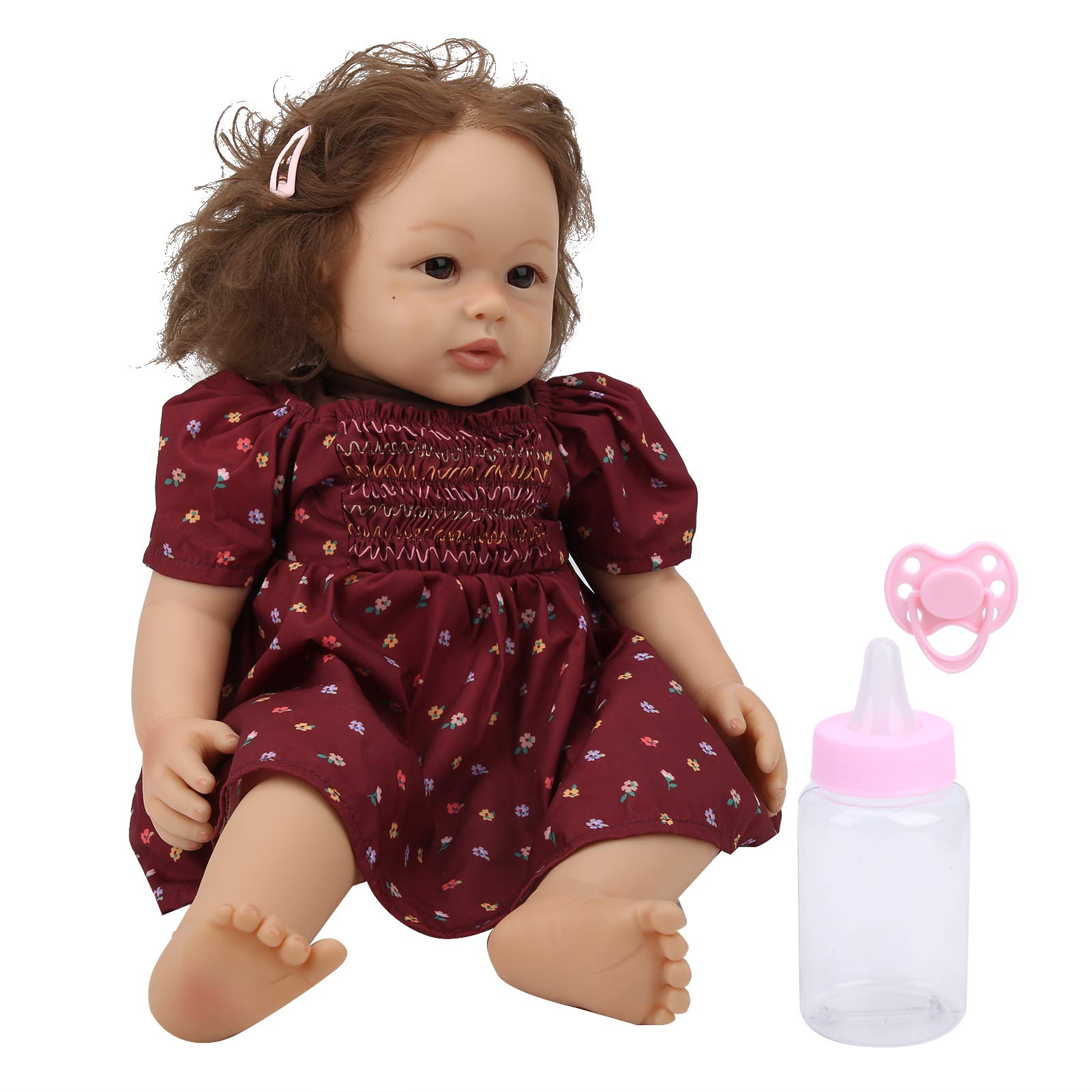 Realistic Reborn Baby Doll with Exquisite Artificial Hair - Lifelike Collectible for Kids & Adults | Perfect Birthday Gift, Nursery Decor, and Role-Play Companion