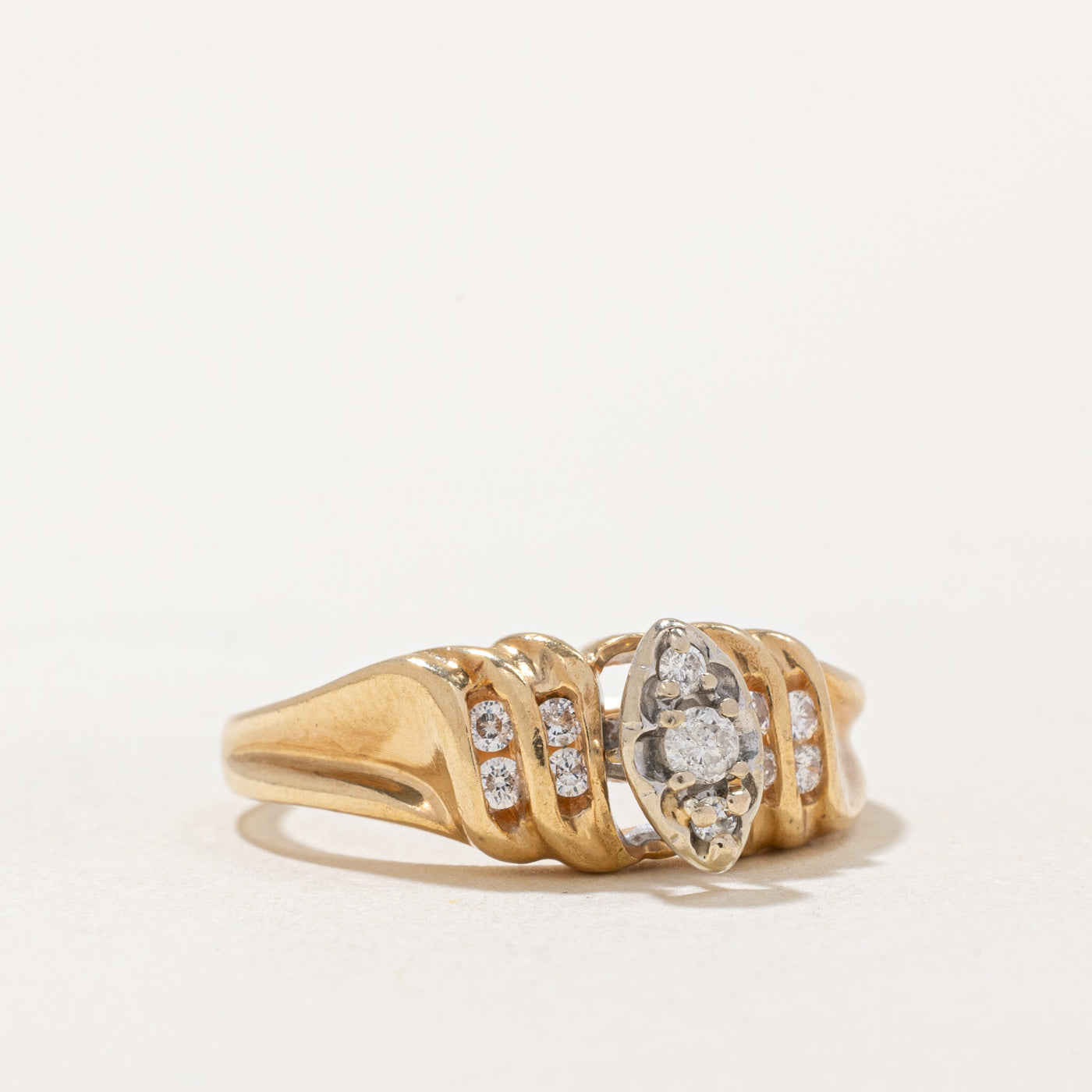 0.18ctw High Set Diamond Ring - Size 7 | Elegant Solitaire Engagement Wedding Band for Women | Perfect for Proposals, Anniversaries & Special Occasions
