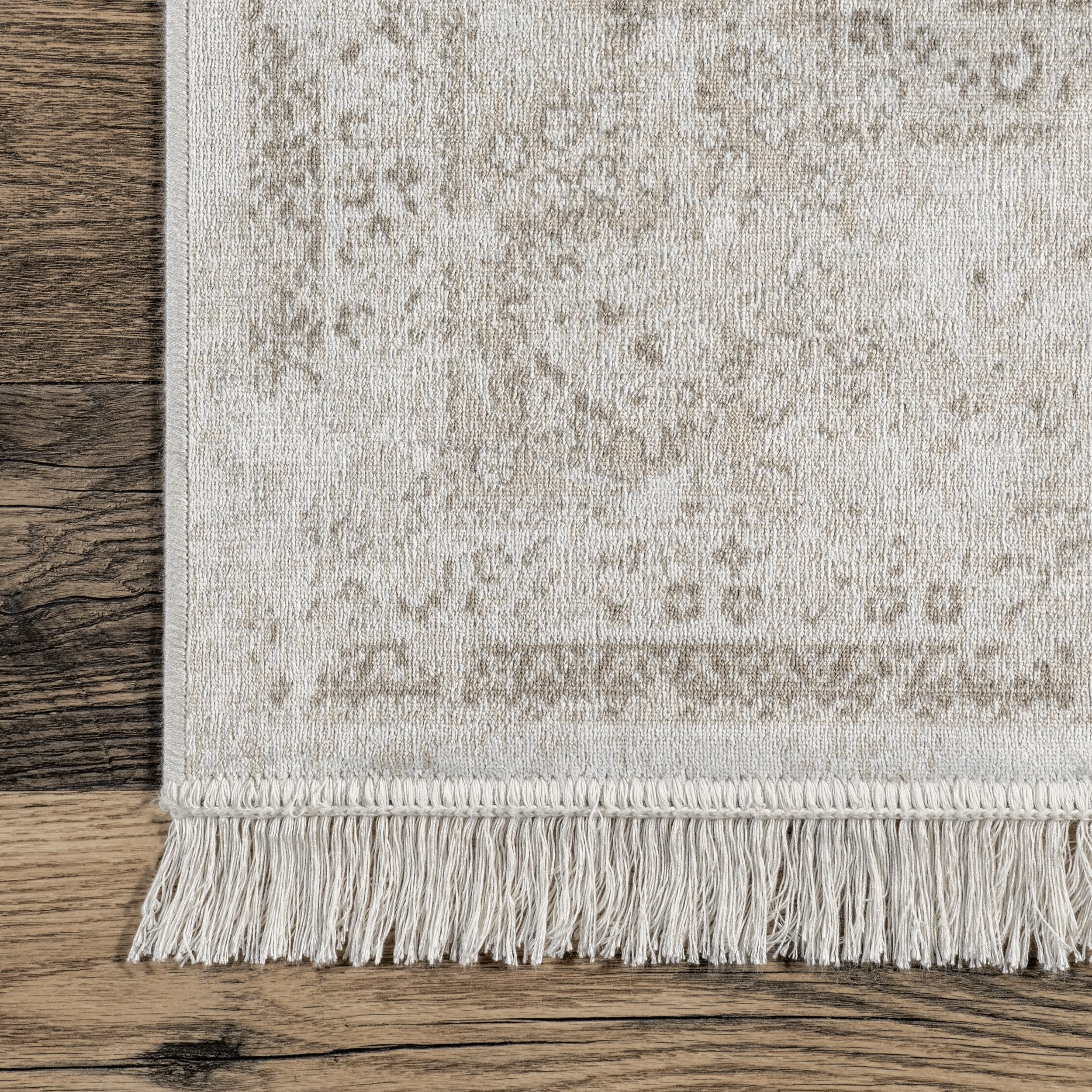 nuLOOM Cantrell Medallion 8x10 Area Rug - Soft Ivory/Beige Modern Rug for Living Room, Bedroom, Dining Room & Kitchen - Perfect for Home Decor, Office & High Traffic Areas