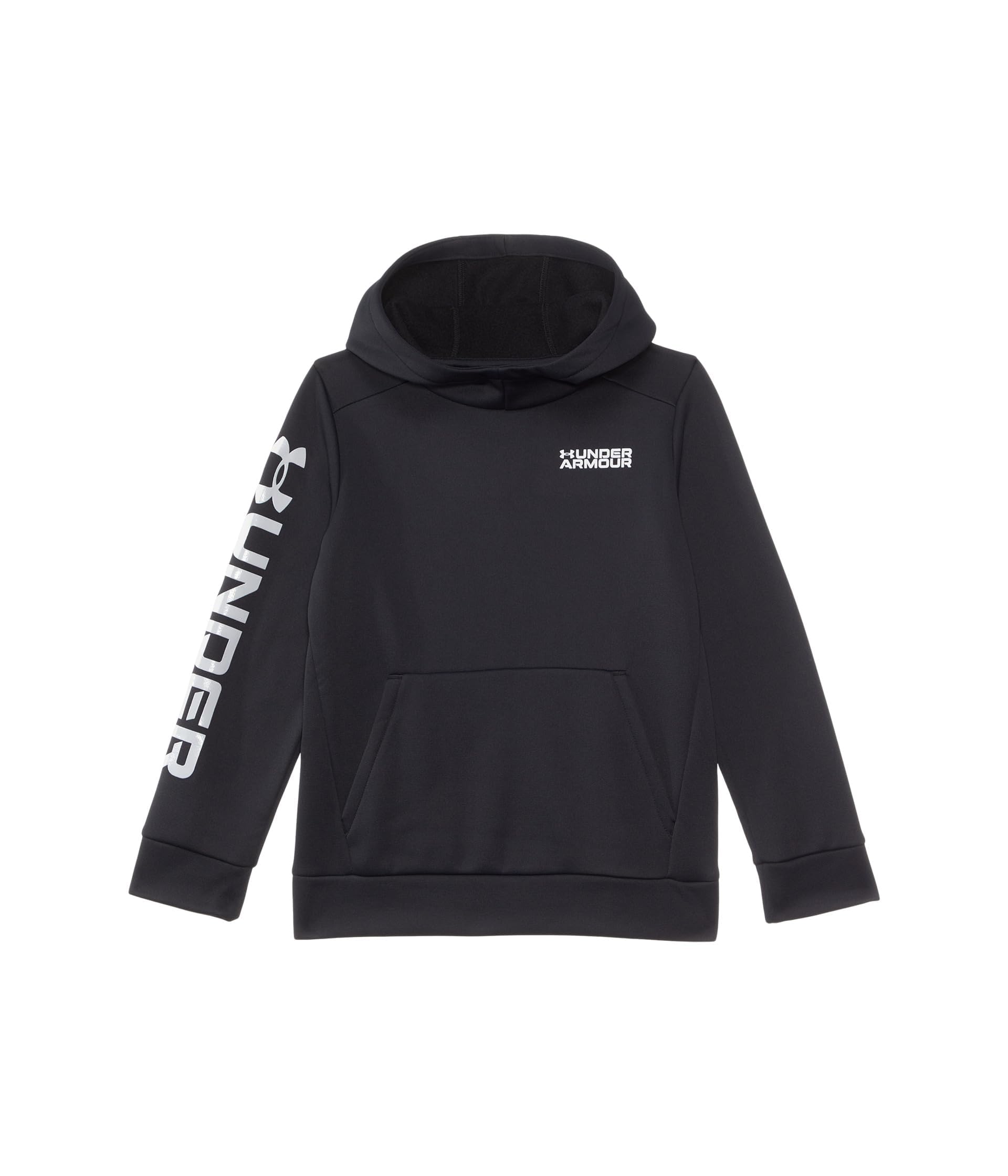 Under Armour Boys' Fleece Wordmark Hoodie for Big Kids - Warm & Comfortable Pullover for School, Sports & Outdoor Activities