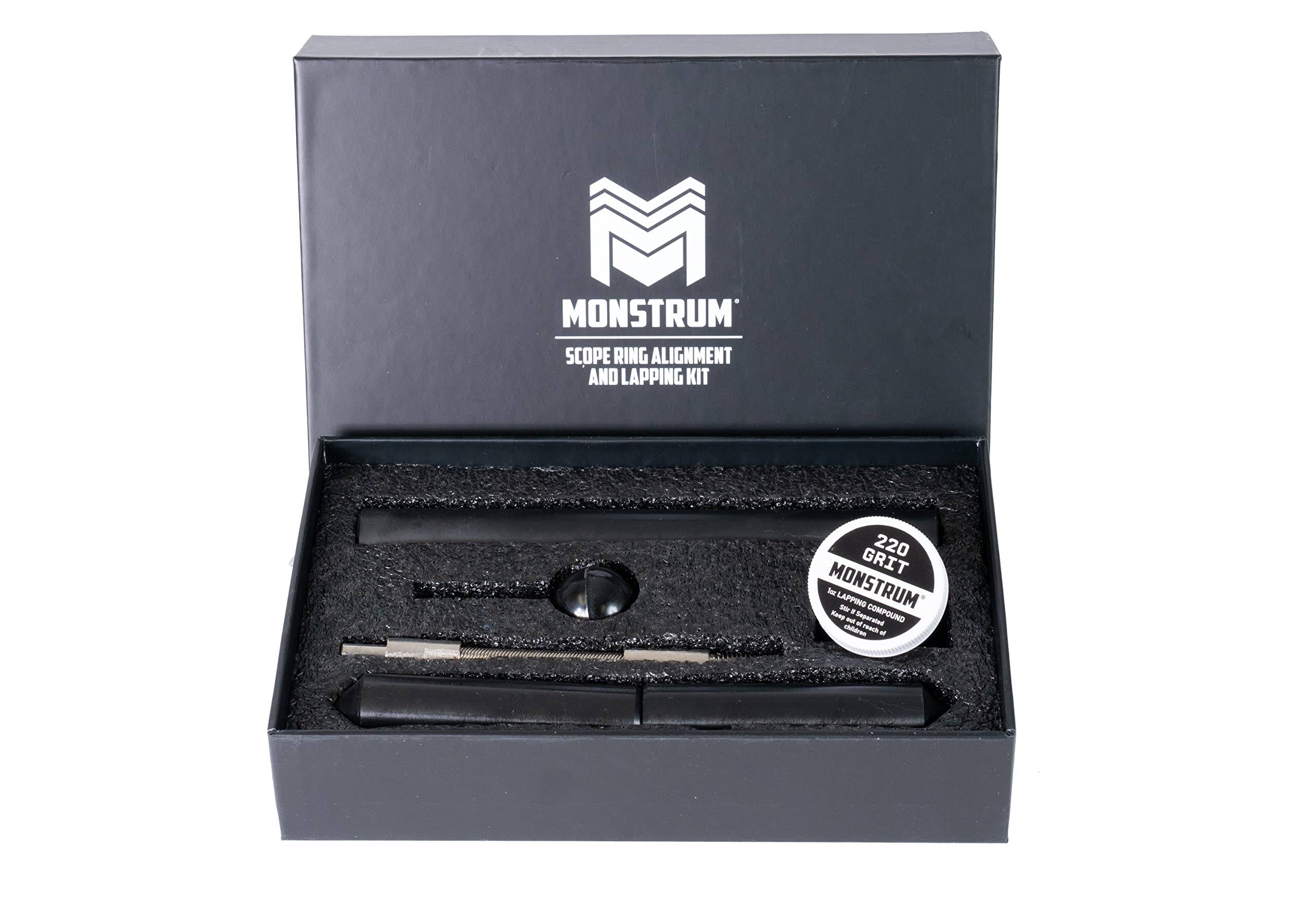 Monstrum Scope Ring Alignment and Lapping Tool Kit - Precision Rifle Scope Mounting Kit for Long Range Shooting & Hunting Accessories - Perfect for Gunsmiths, Competitive Shooters & Outdoor Enthusiasts