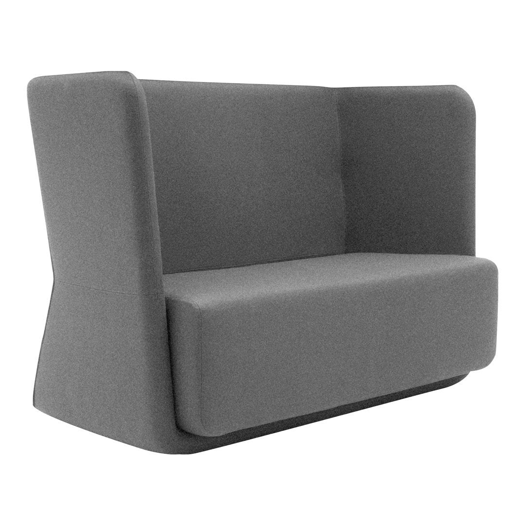Demacker Woven Basket Sofa - Low Profile Modern Lounge Chair with Soft Cushions for Living Room, Bedroom, or Patio Relaxation