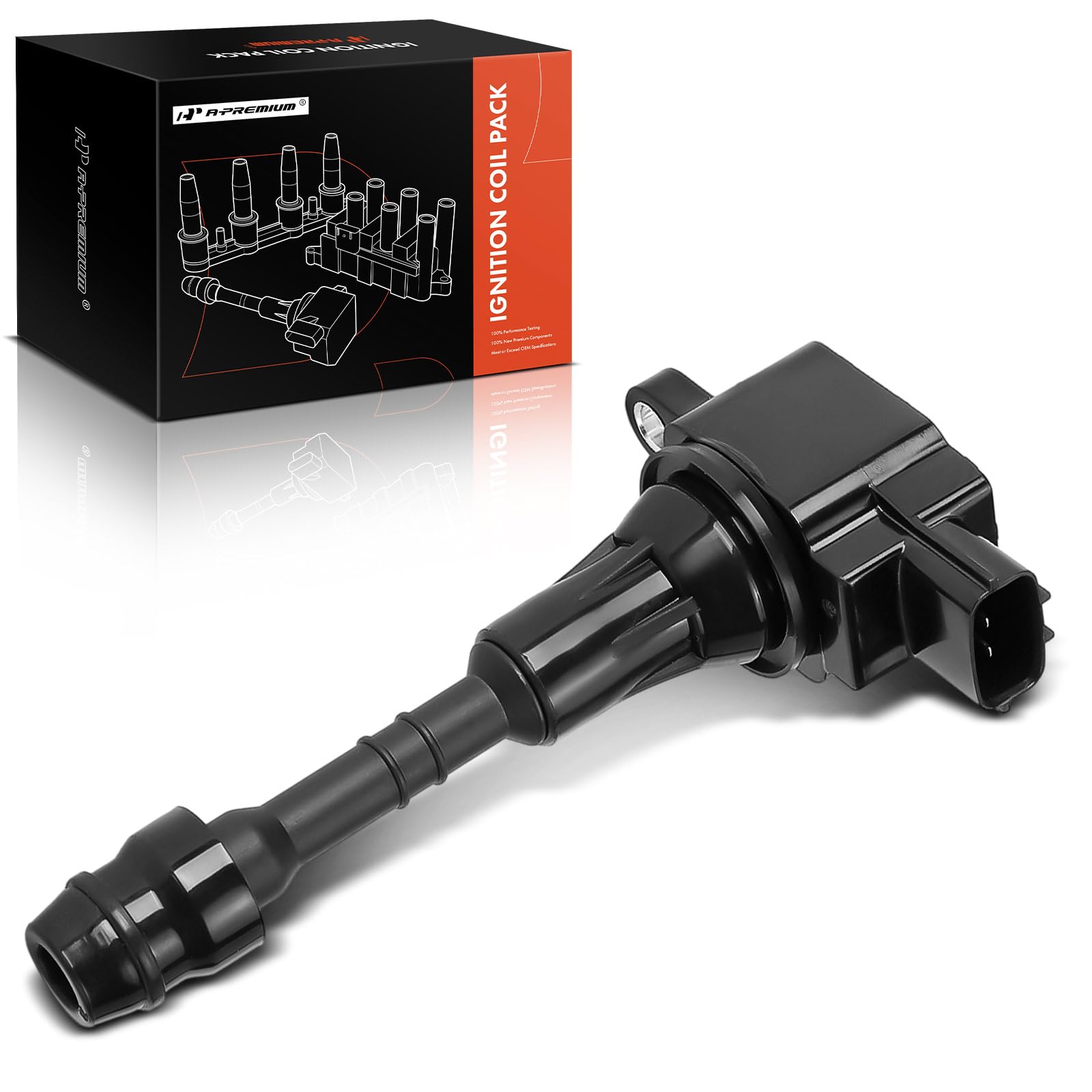 Premium Ignition Coil Pack Replacement for Infiniti Q45 2002-2006, M45 2003-2004 & 2006-2010, FX45 2003-2008 - V8 4.5L VK45DE Engine - High Performance Spark Plug Coil for Smooth Acceleration & Fuel Efficiency - Perfect for Daily Commuting & Highway Driving