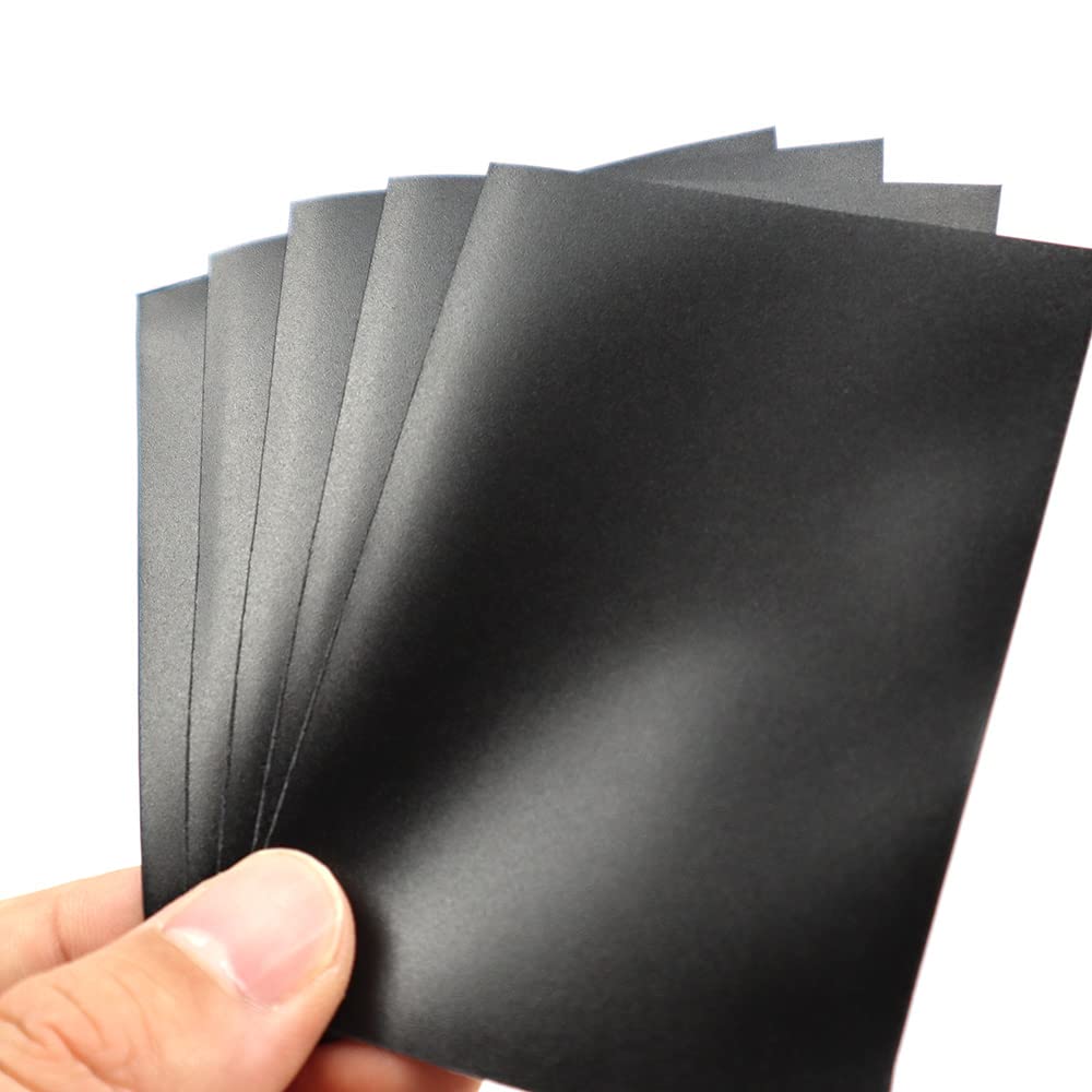 100 PCS/LOT Broken Glass Gemstone Laser Matte Card Sleeves 66x91mm - Holographic Protector for Trading Cards, ID Photos & Collectibles (Black) - Perfect for TCG, Pokemon, Yugioh & Sports Card Protection