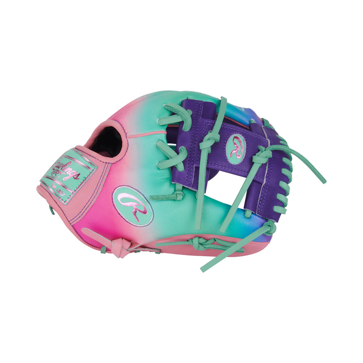 Rawlings Heart of the Hide Funburst PROR204 2PUP Infield Baseball Glove 11.5